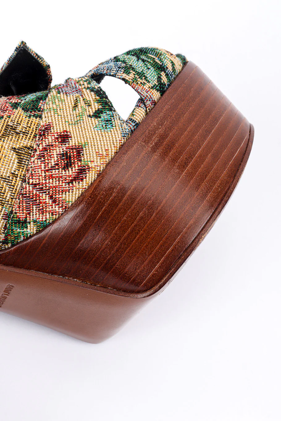 Floral Tapestry Platform Heels - Image 10