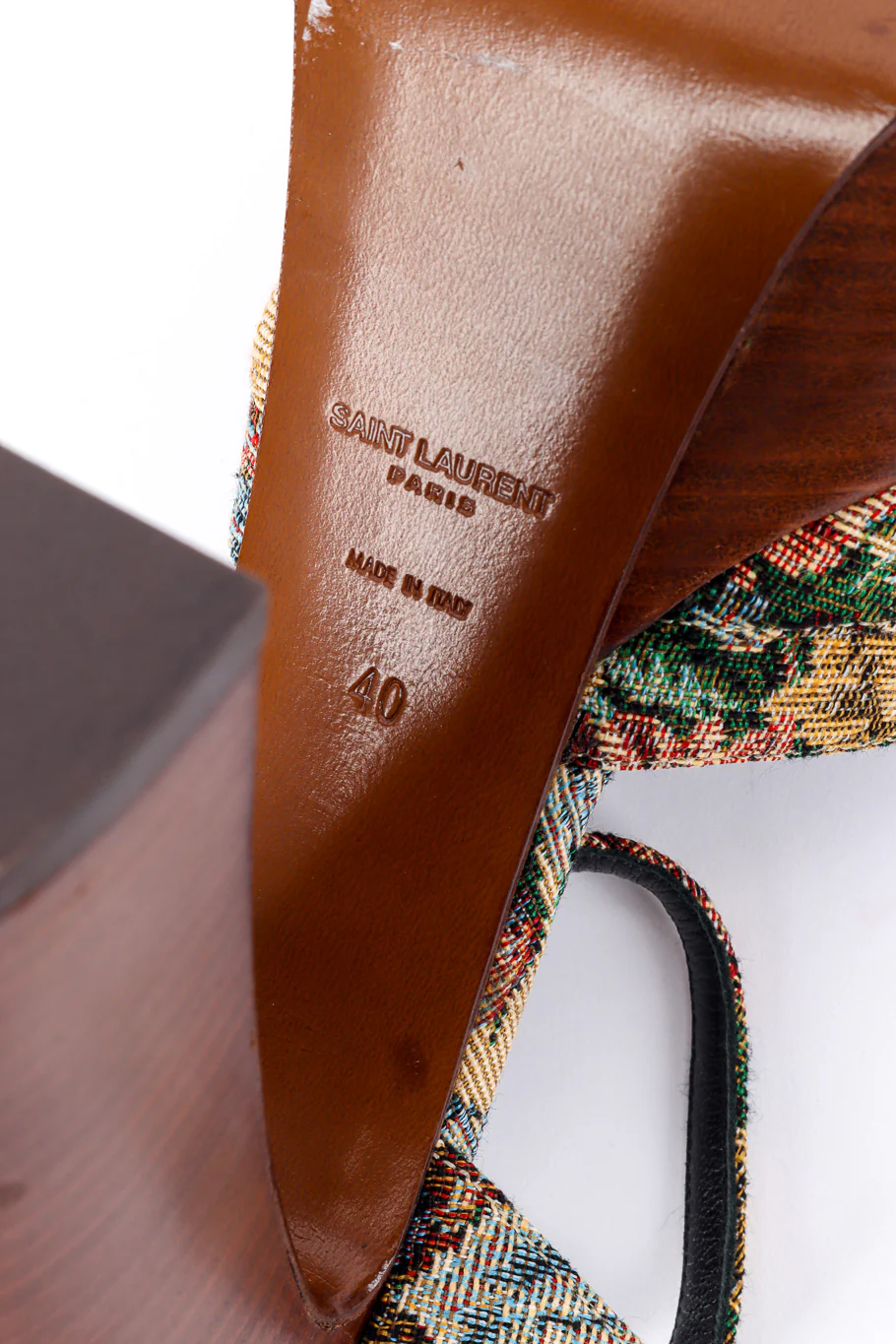 Floral Tapestry Platform Heels - Image 14