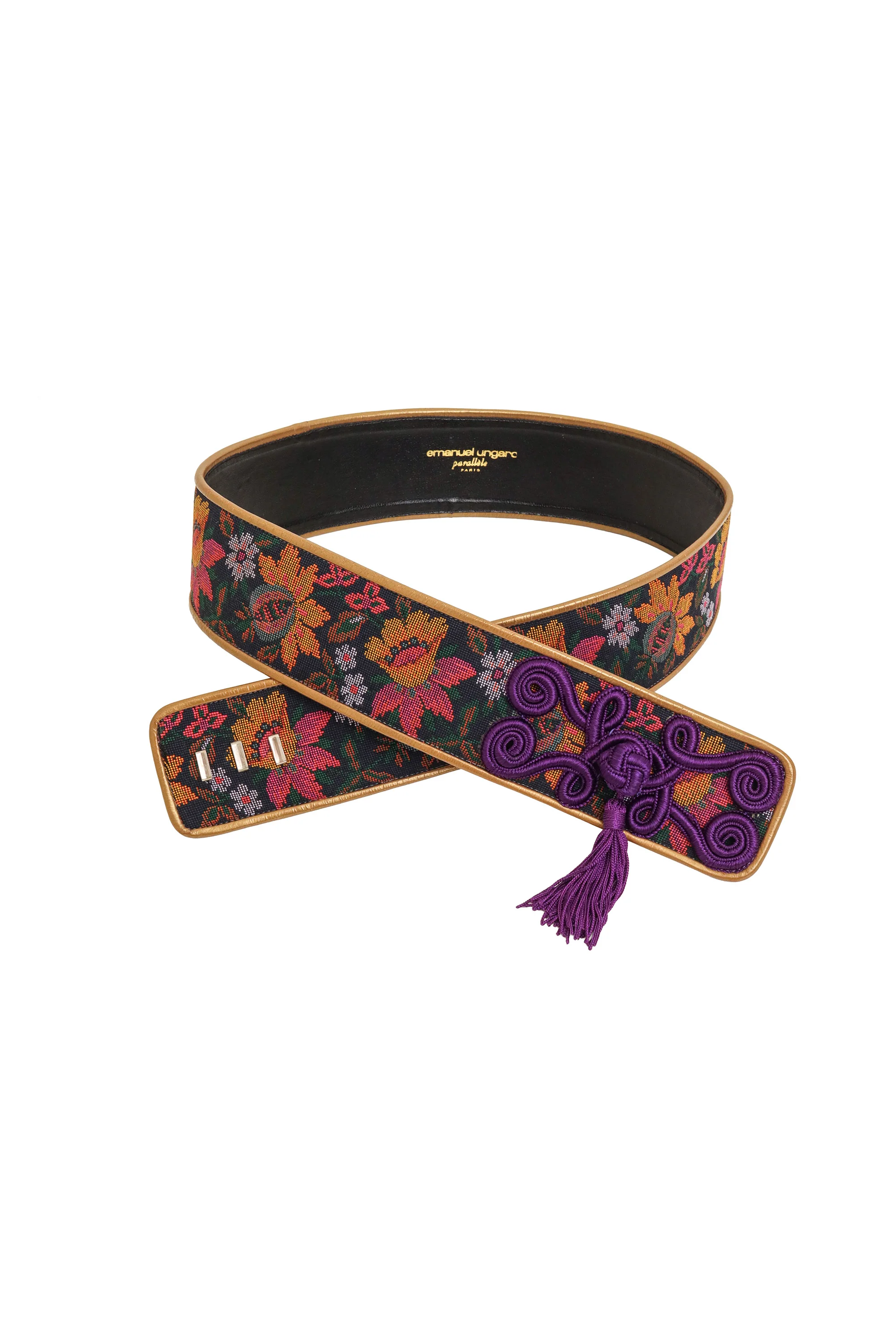 Floral Tapestry Tassel Belt