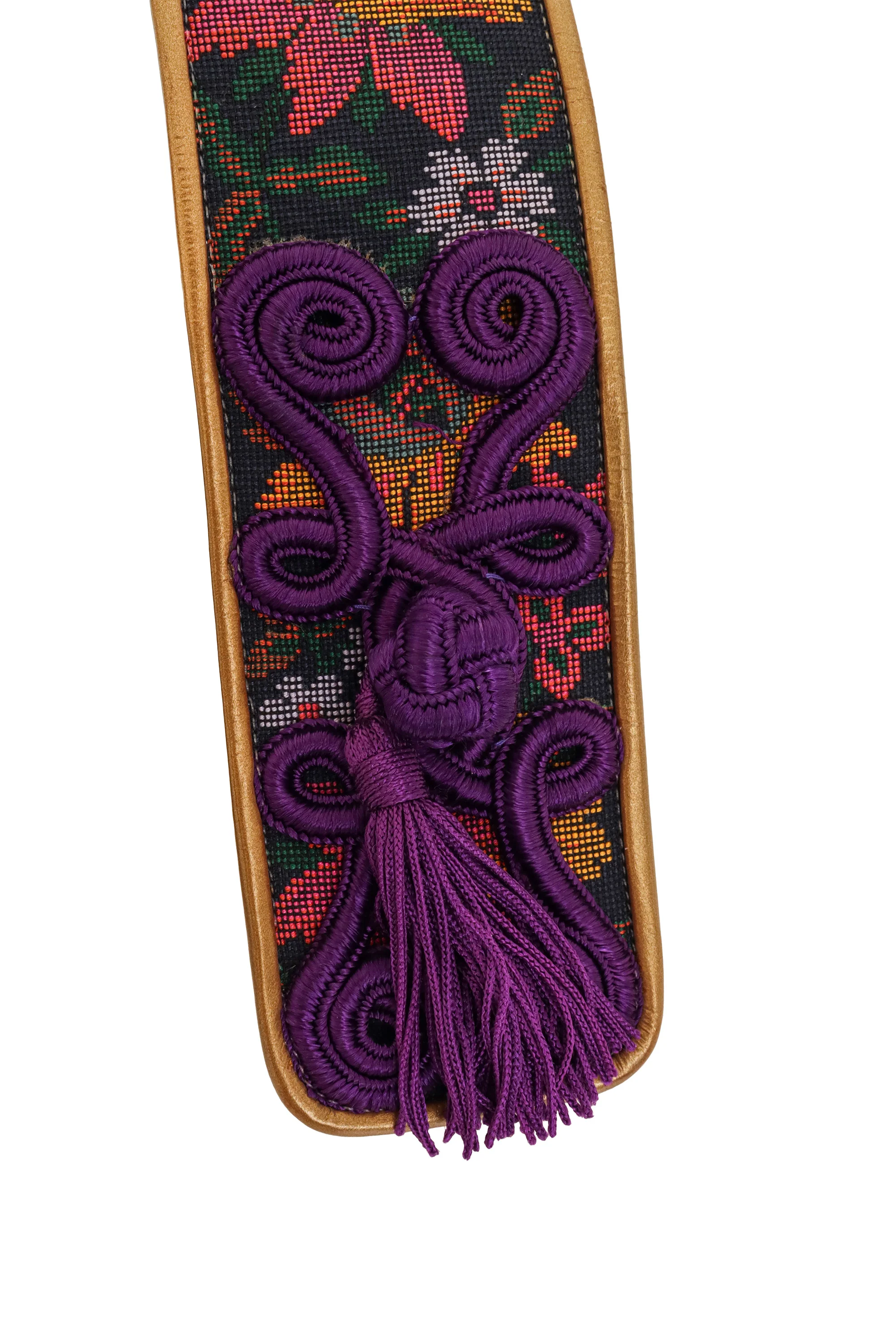 Floral Tapestry Tassel Belt - Image 3