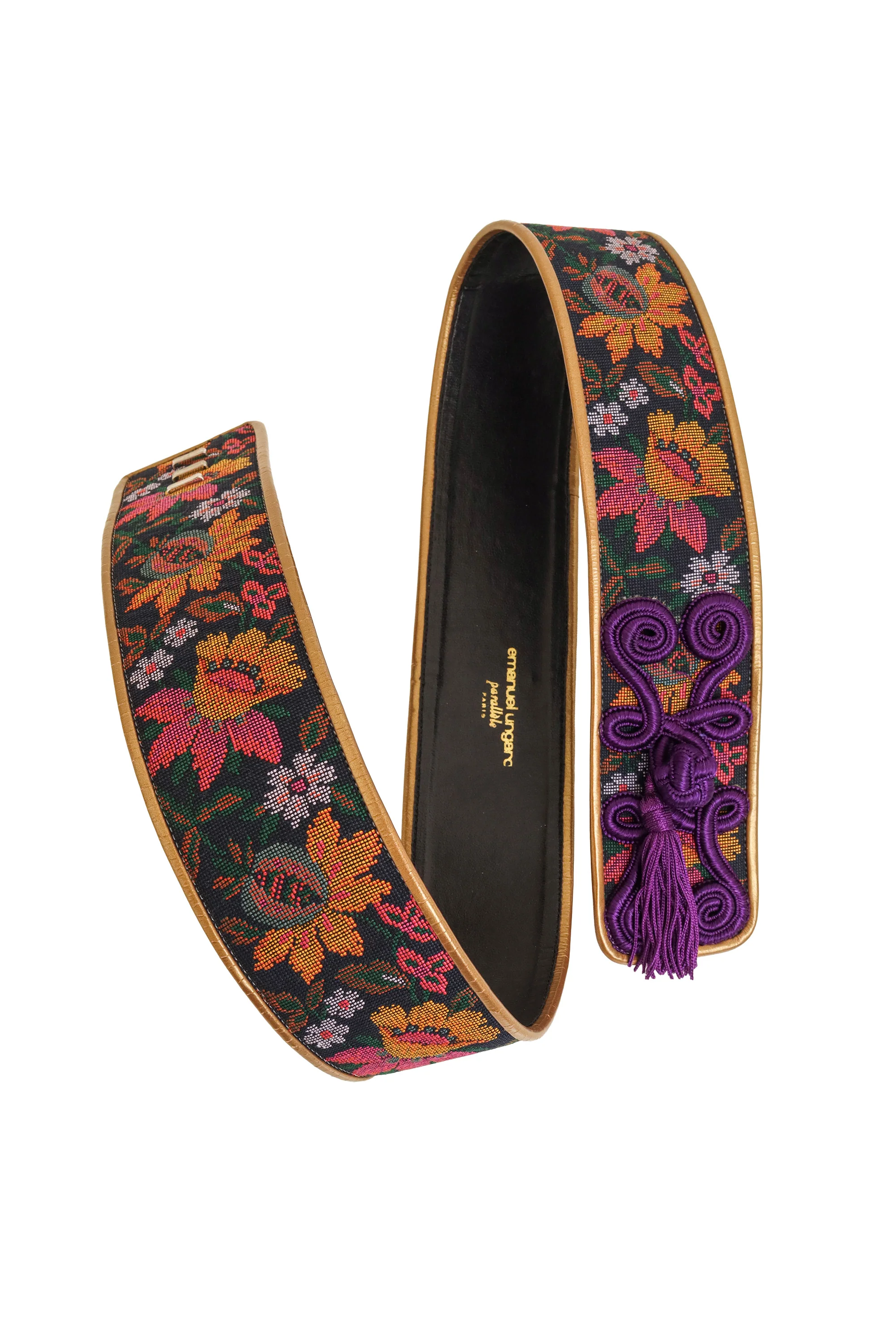 Floral Tapestry Tassel Belt - Image 4