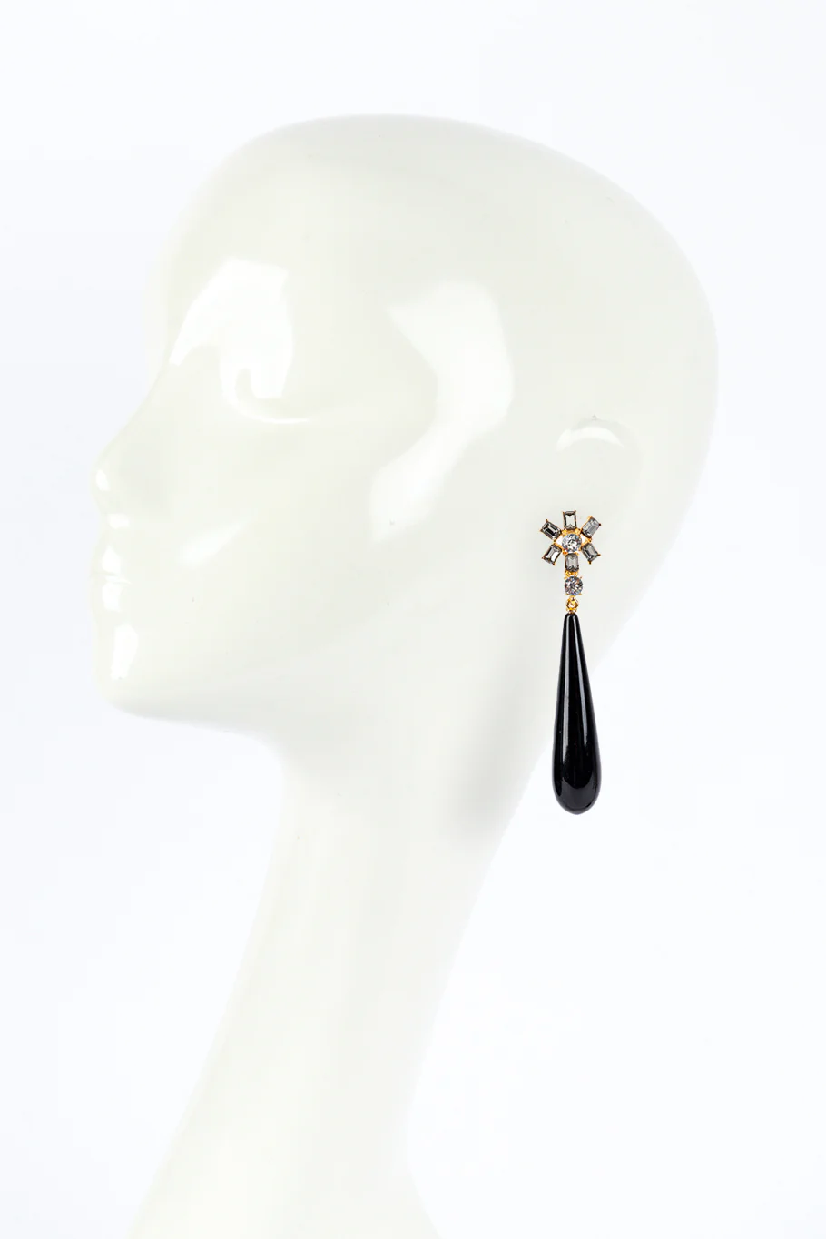 Floral Teardrop Earrings - Image 2