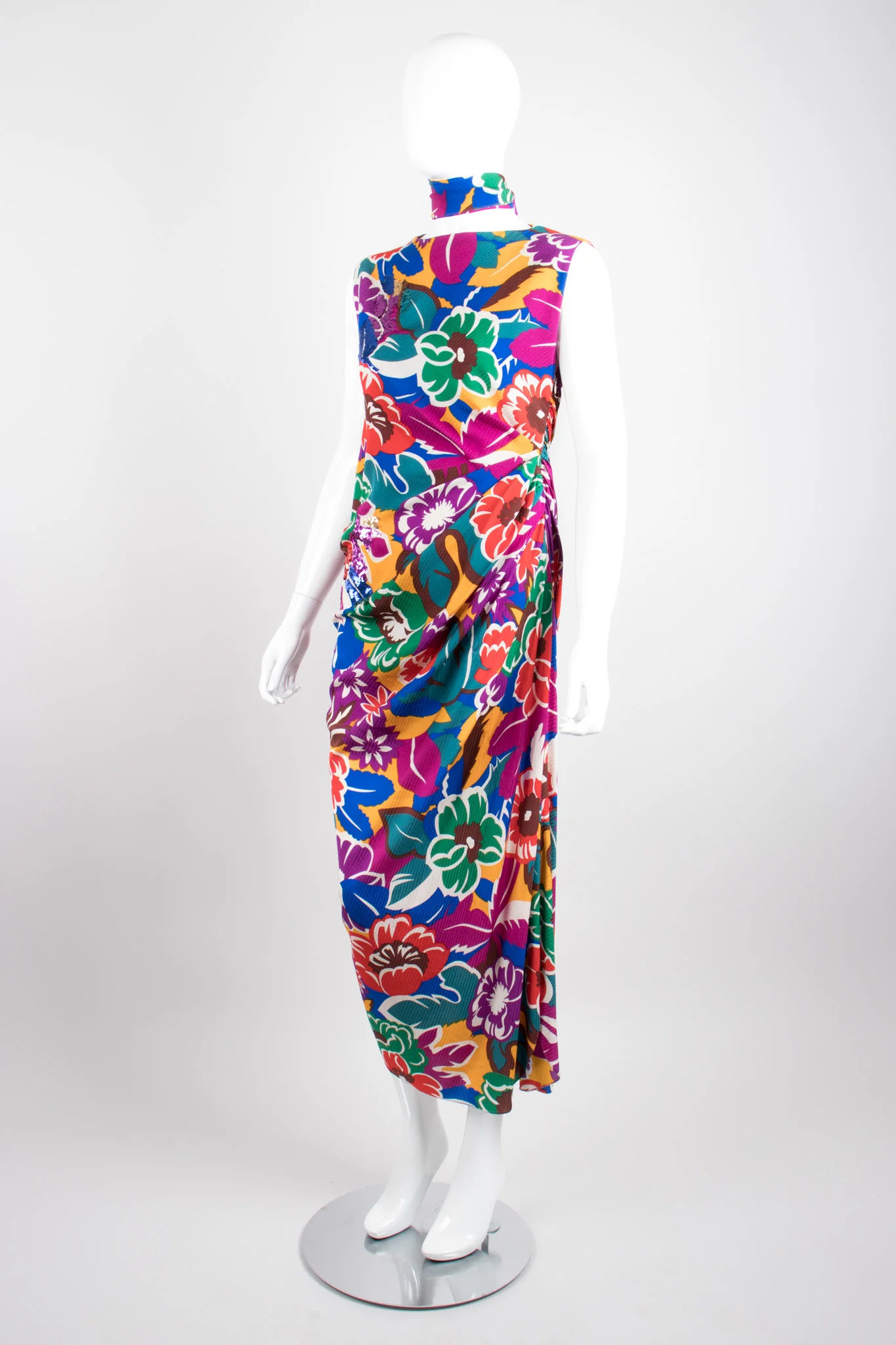 Floral Tropics Bias Dress - Image 4