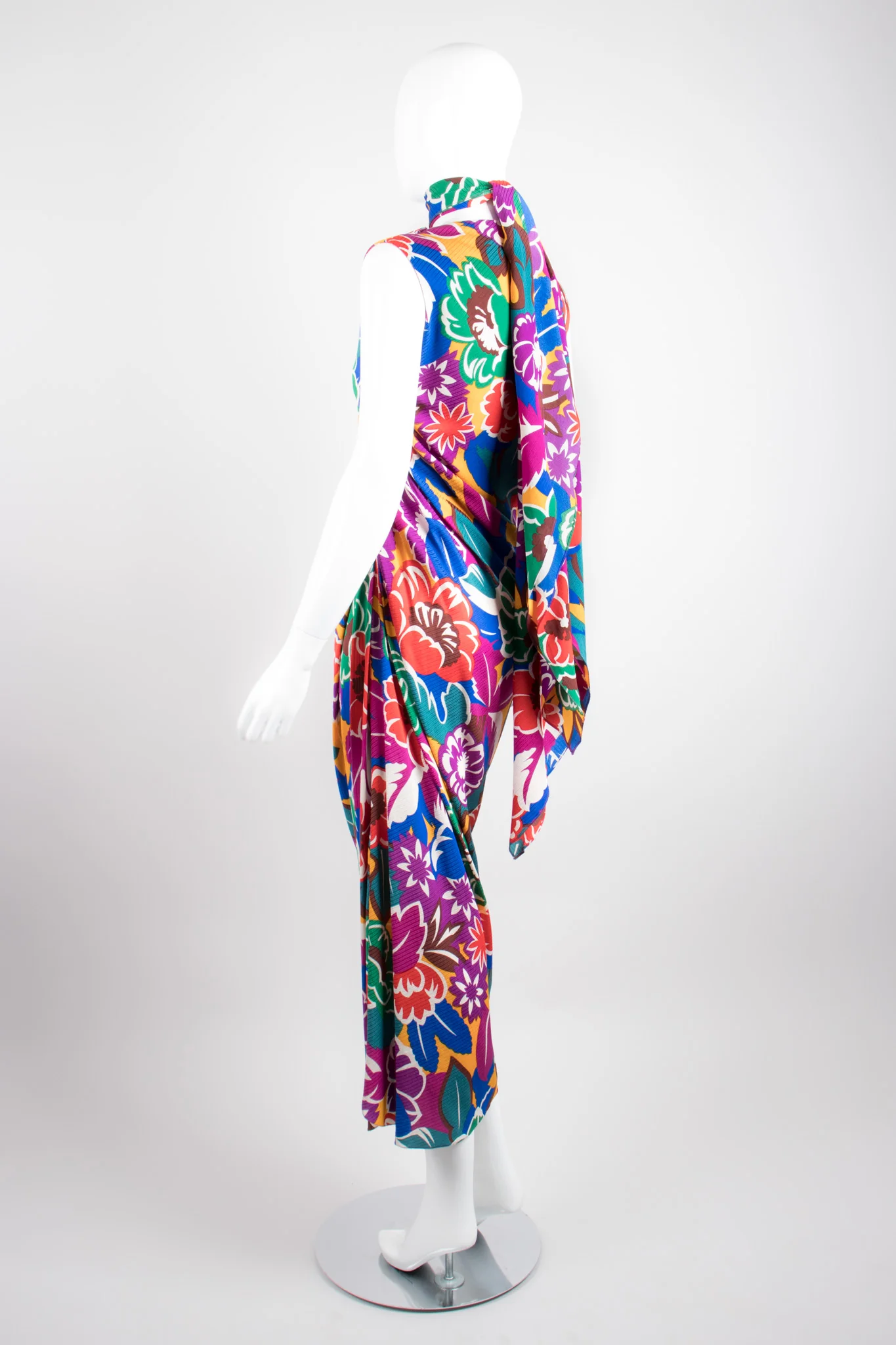 Floral Tropics Bias Dress - Image 6