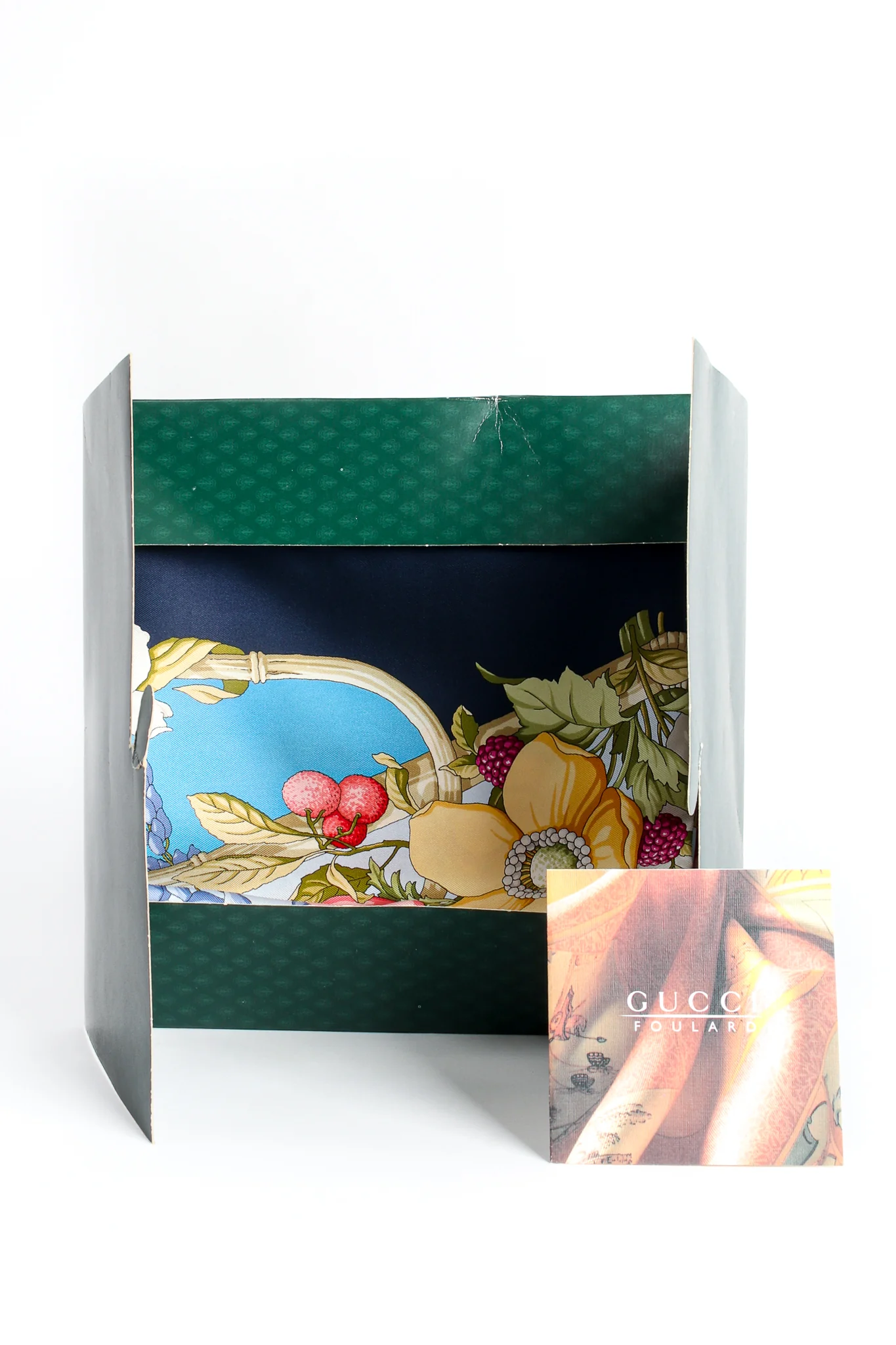 Floral Wildflower Berries Silk Scarf - Image 12
