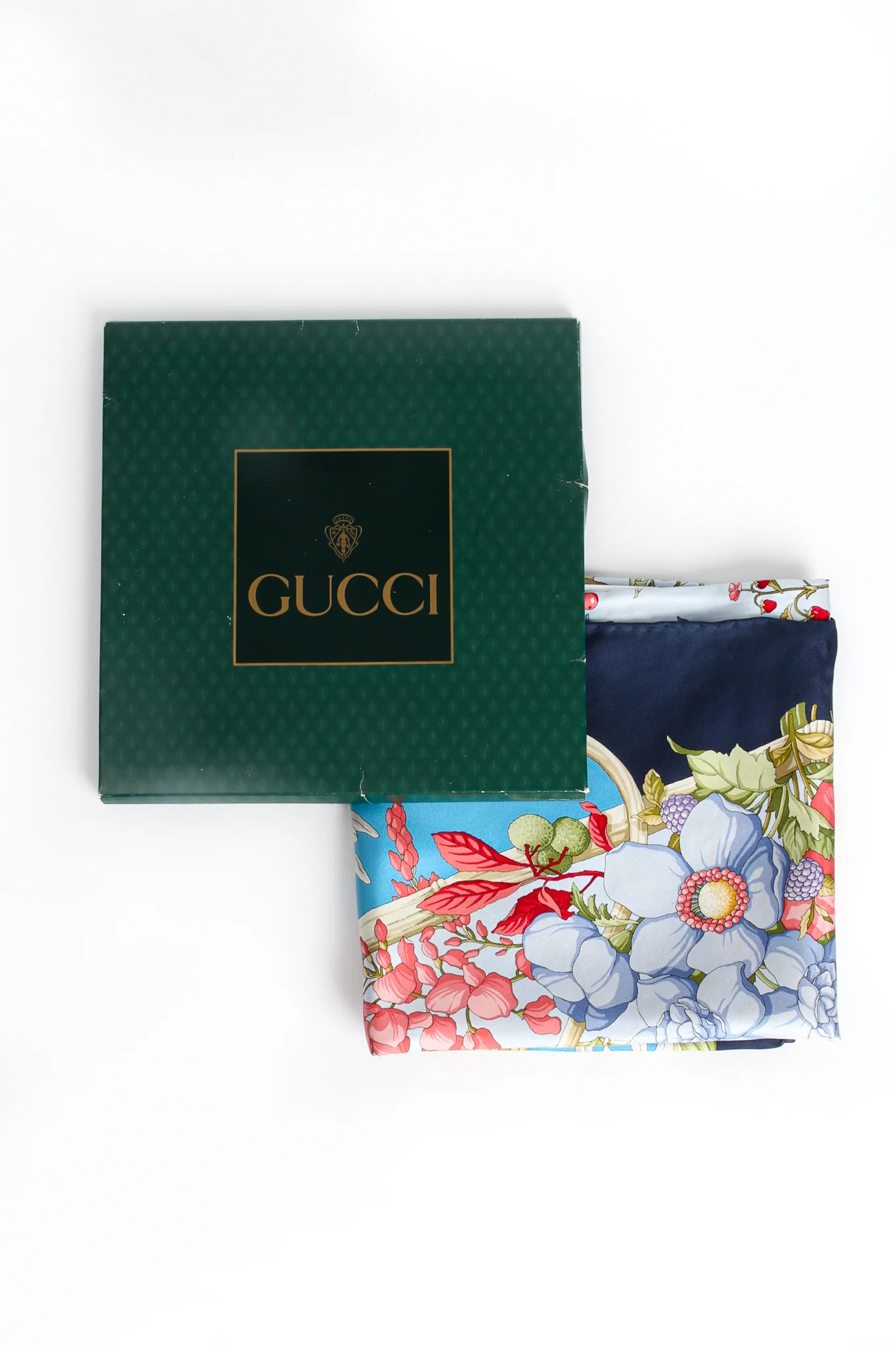 Floral Wildflower Berries Silk Scarf - Image 13