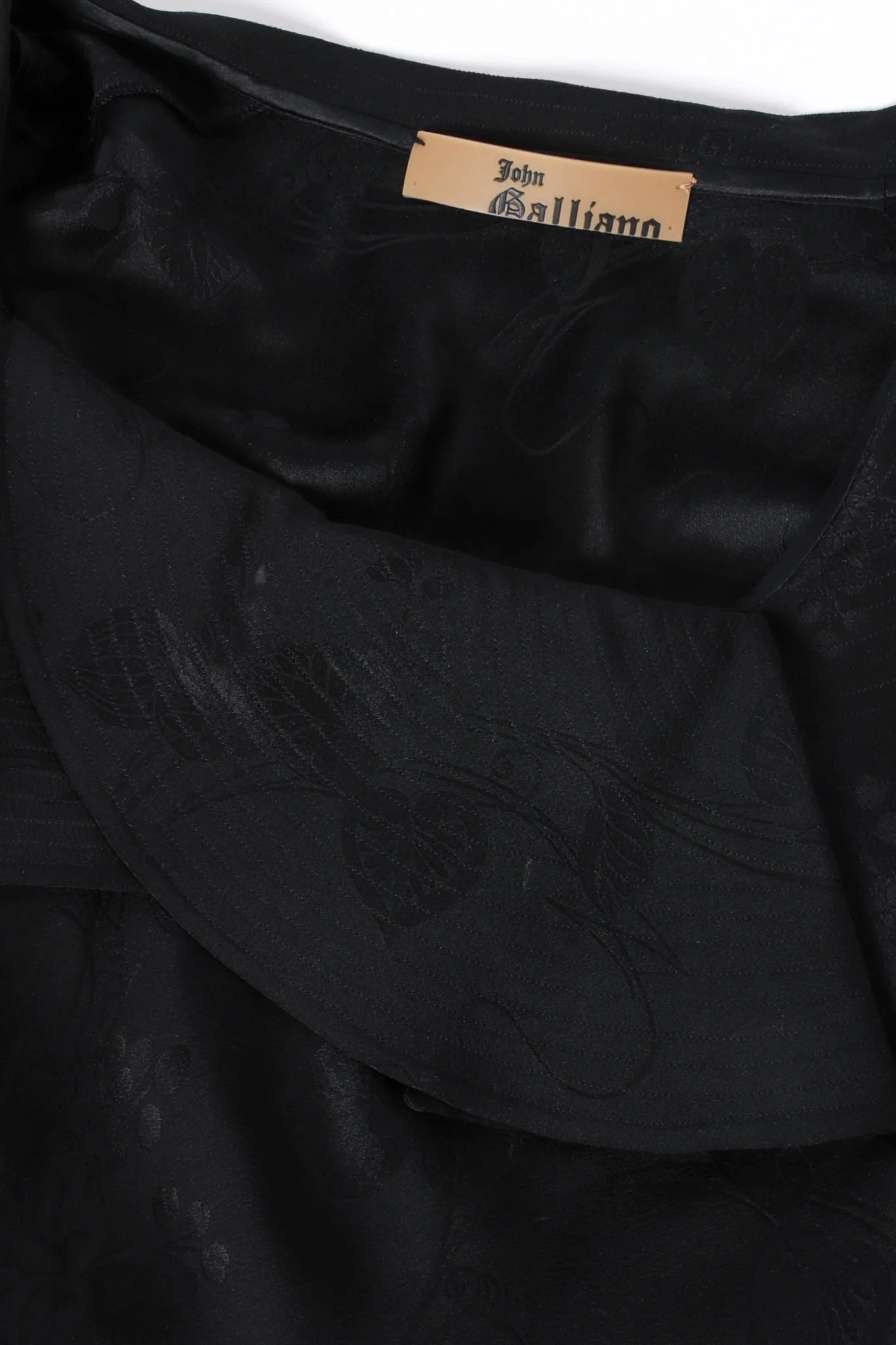Blossom Collar Bias Silk Gown - Image 9