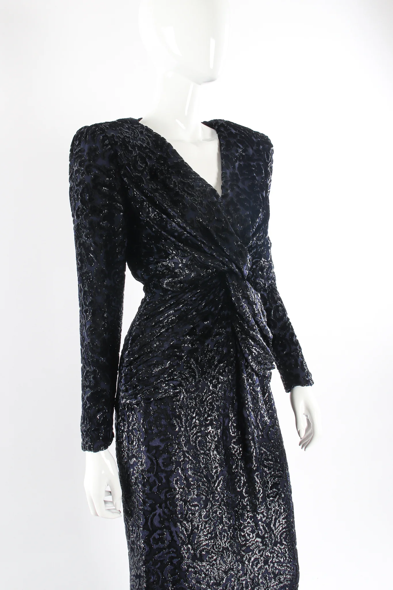 Tinsel Flourish Burnout Dress - Image 2
