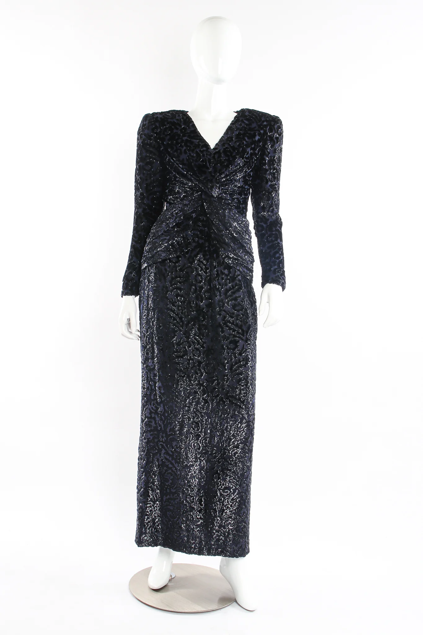 Tinsel Flourish Burnout Dress - Image 3