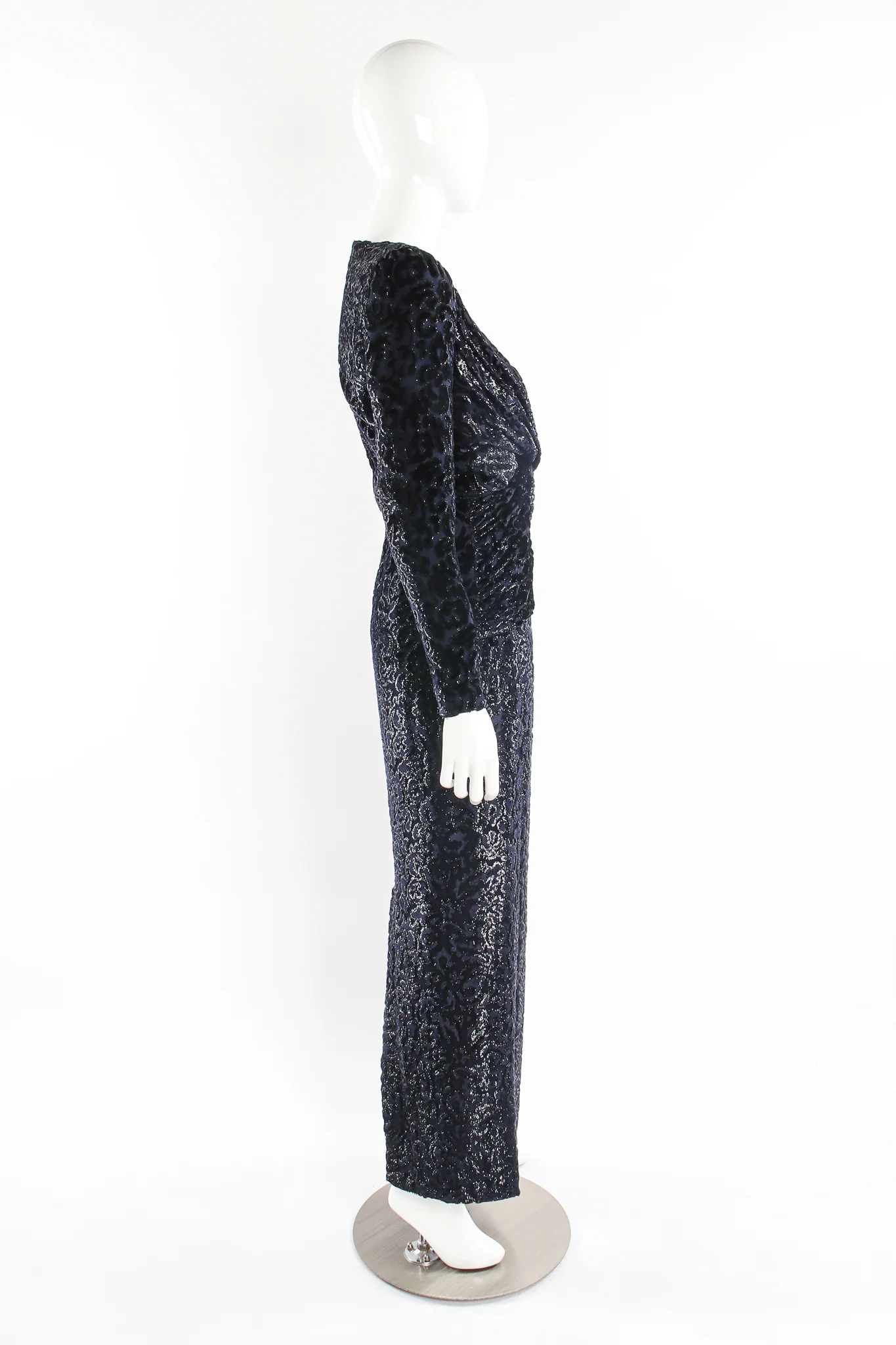 Tinsel Flourish Burnout Dress - Image 4