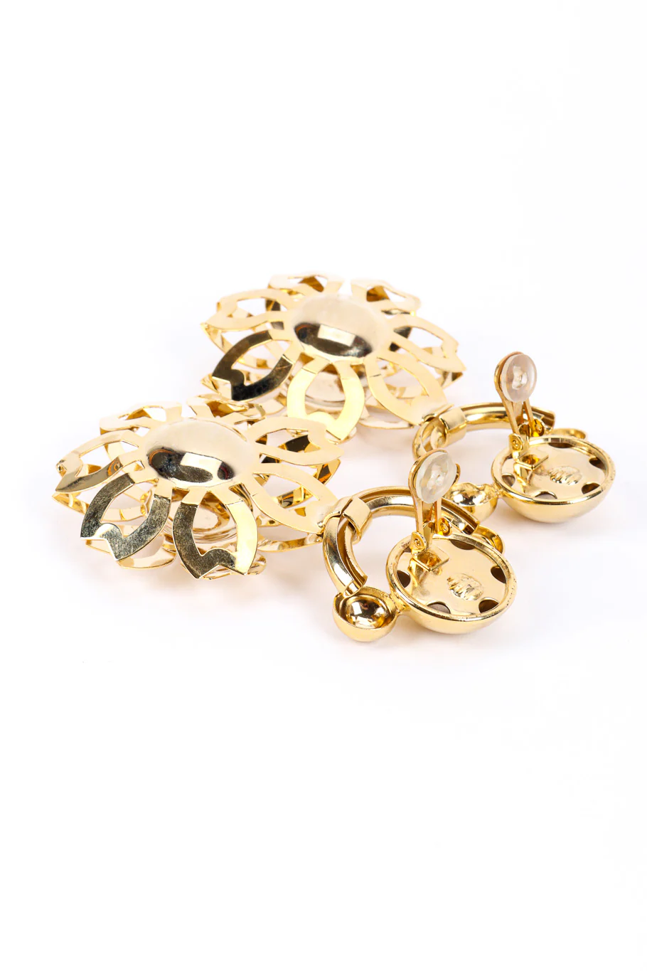 Flower Cutout Drop Earrings - Image 5