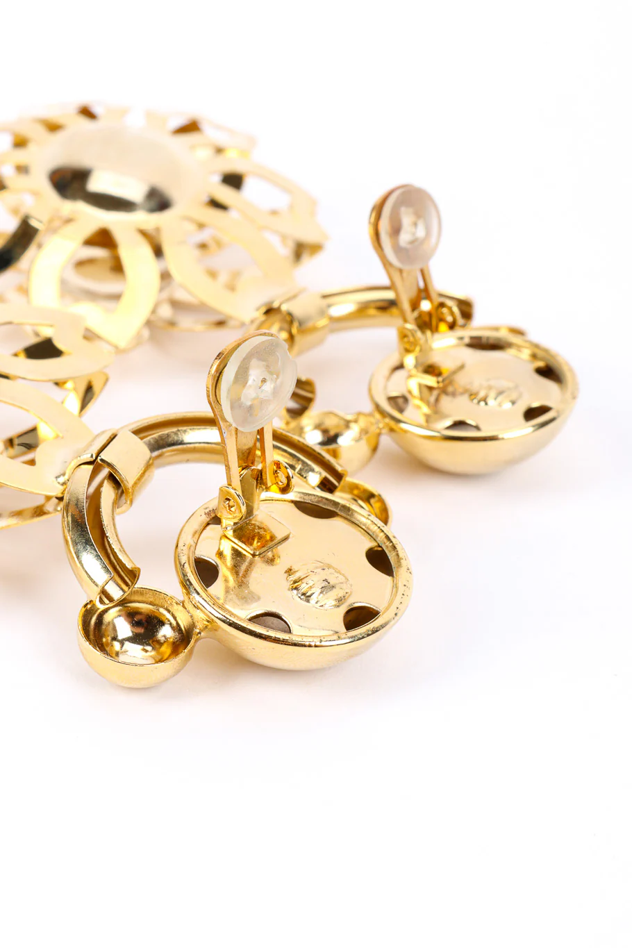 Flower Cutout Drop Earrings - Image 6