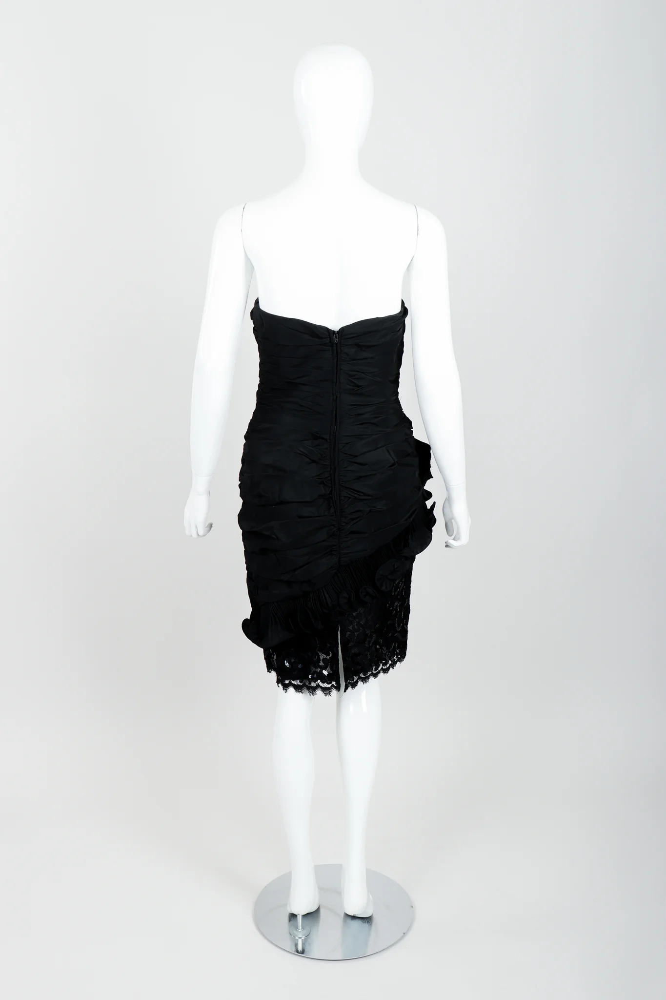 Ruched Flower Cocktail Dress - Image 6