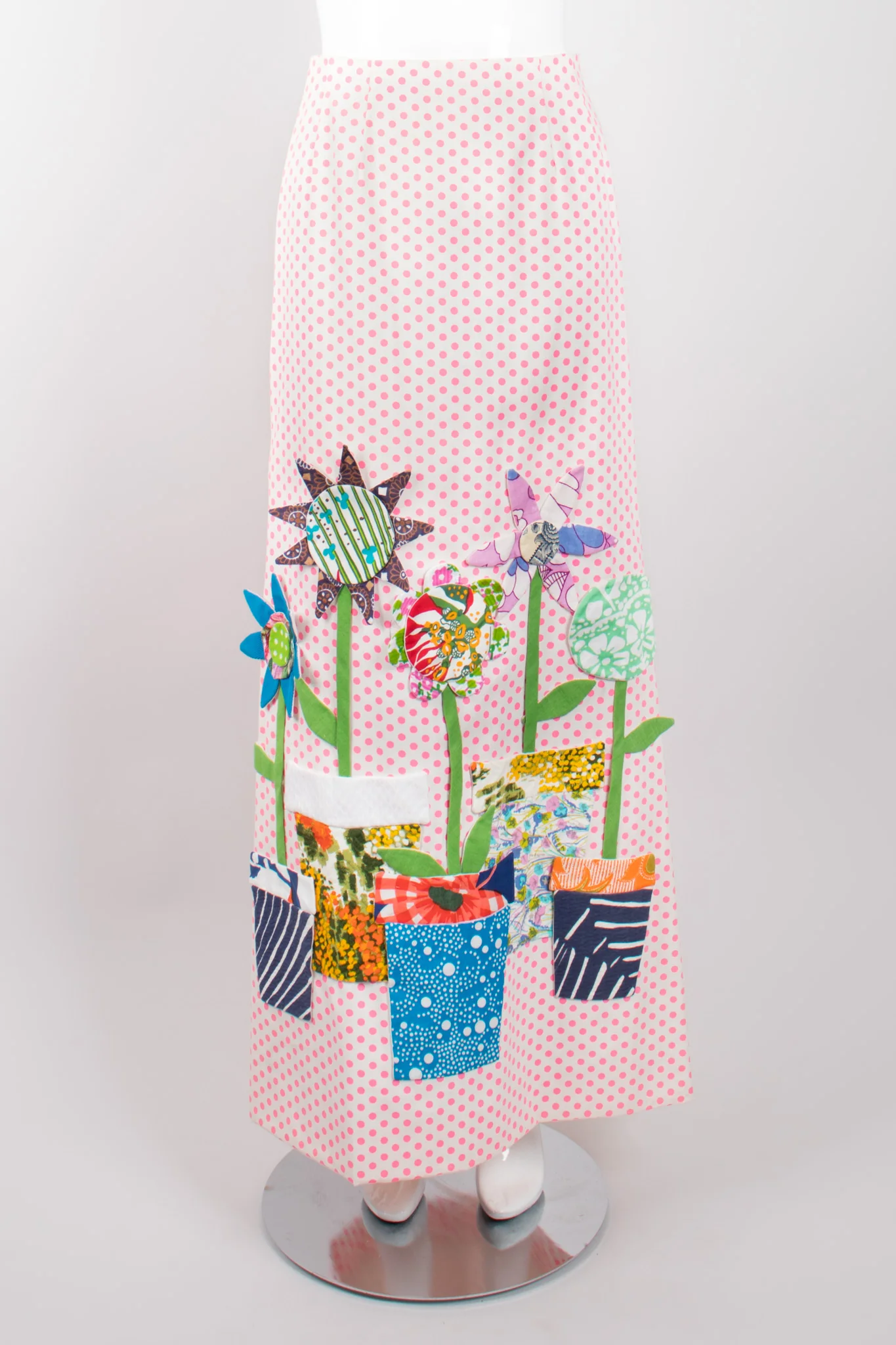 Flowerpot Appliqué Dot Shirt & Skirt Set - Image 15
