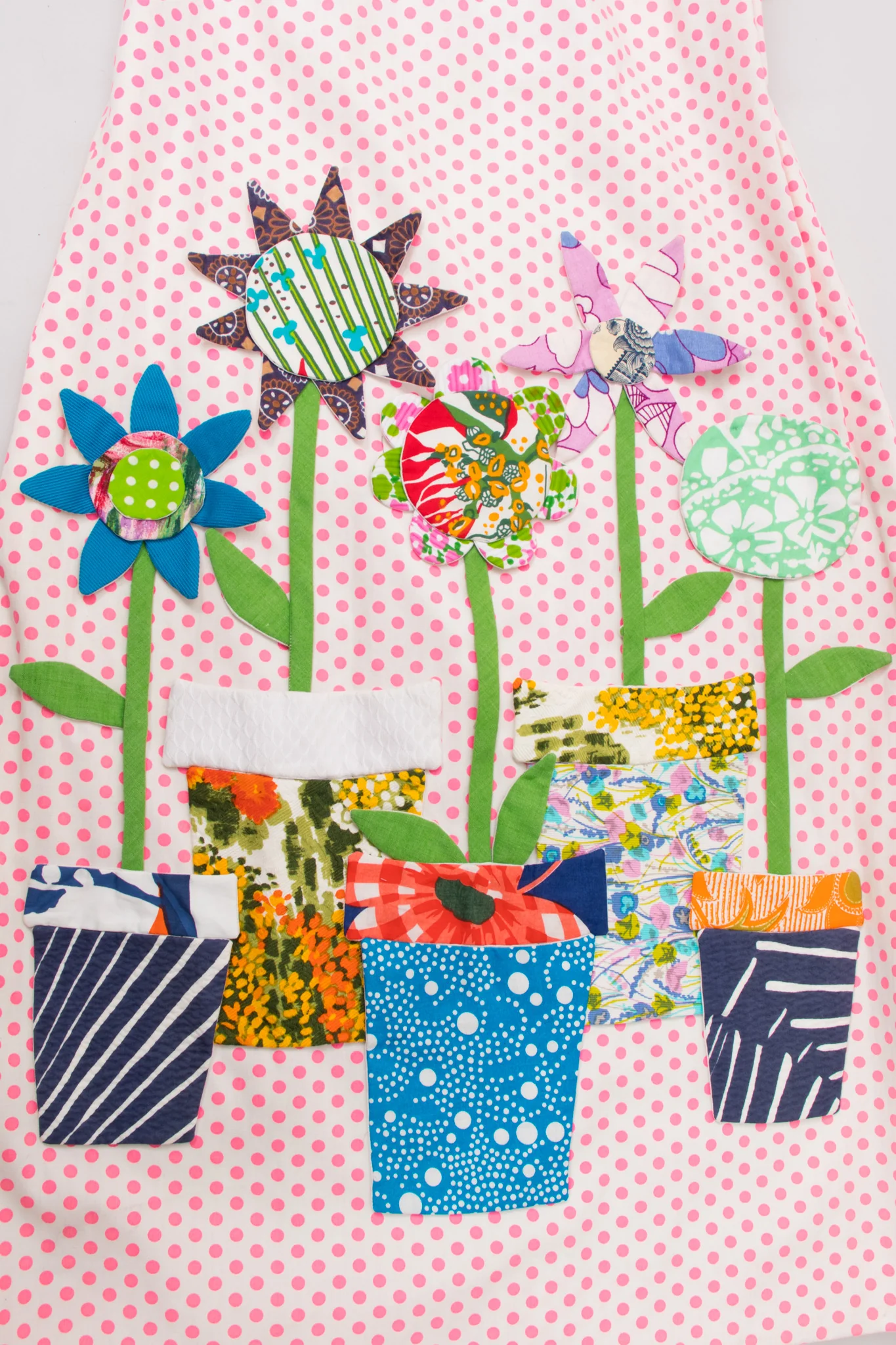 Flowerpot Appliqué Dot Shirt & Skirt Set - Image 18