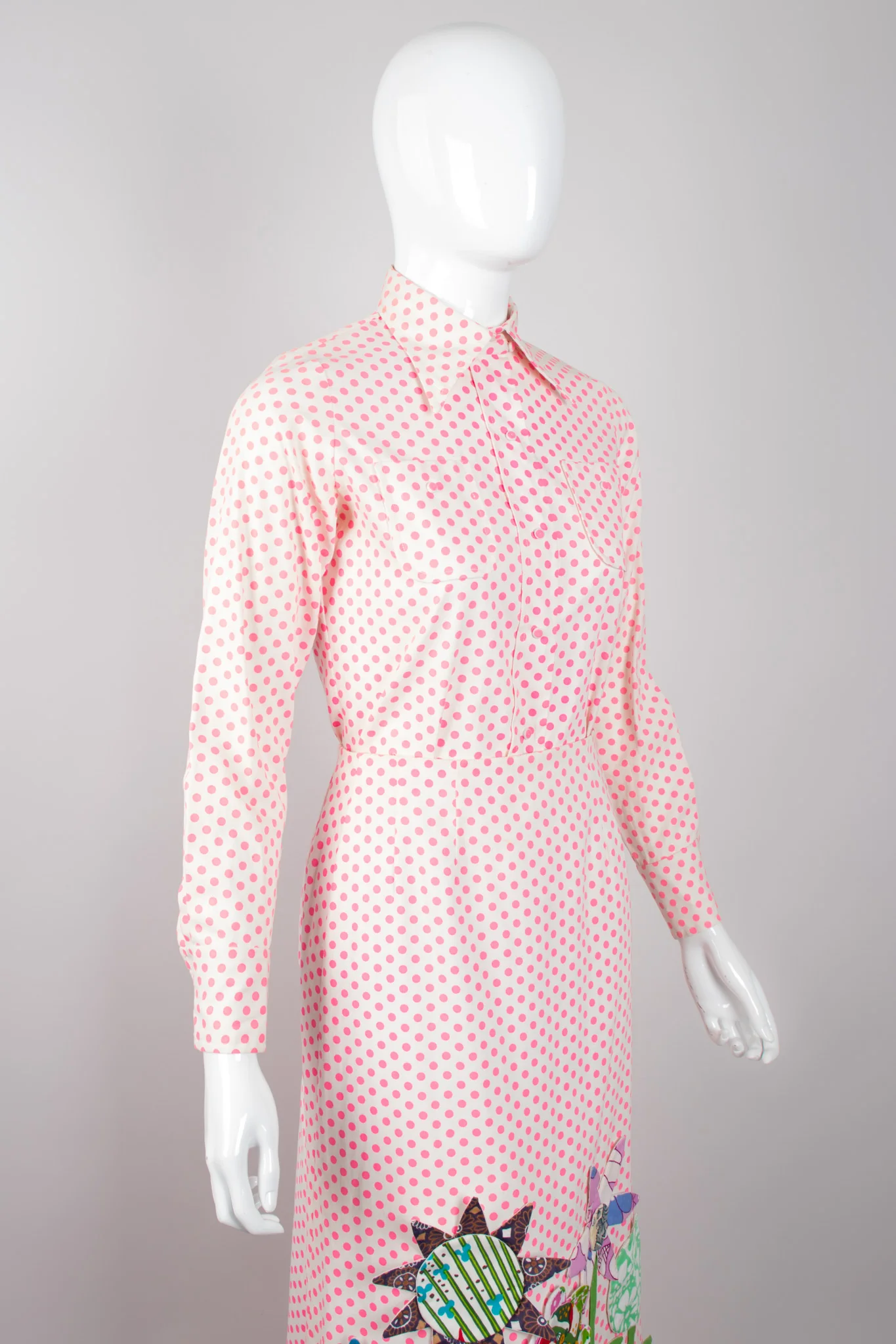 Flowerpot Appliqué Dot Shirt & Skirt Set - Image 7