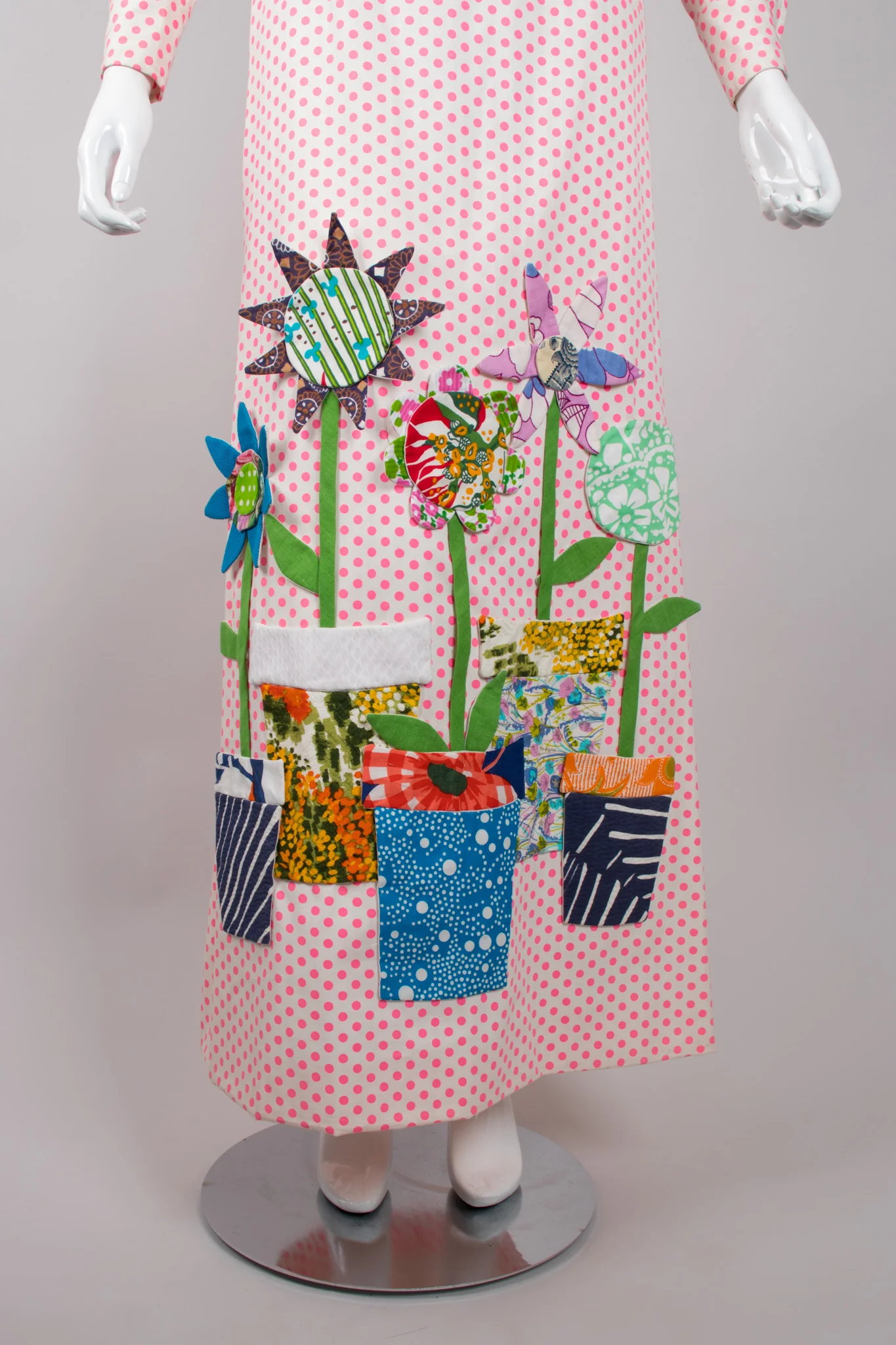 Flowerpot Appliqué Dot Shirt & Skirt Set - Image 8