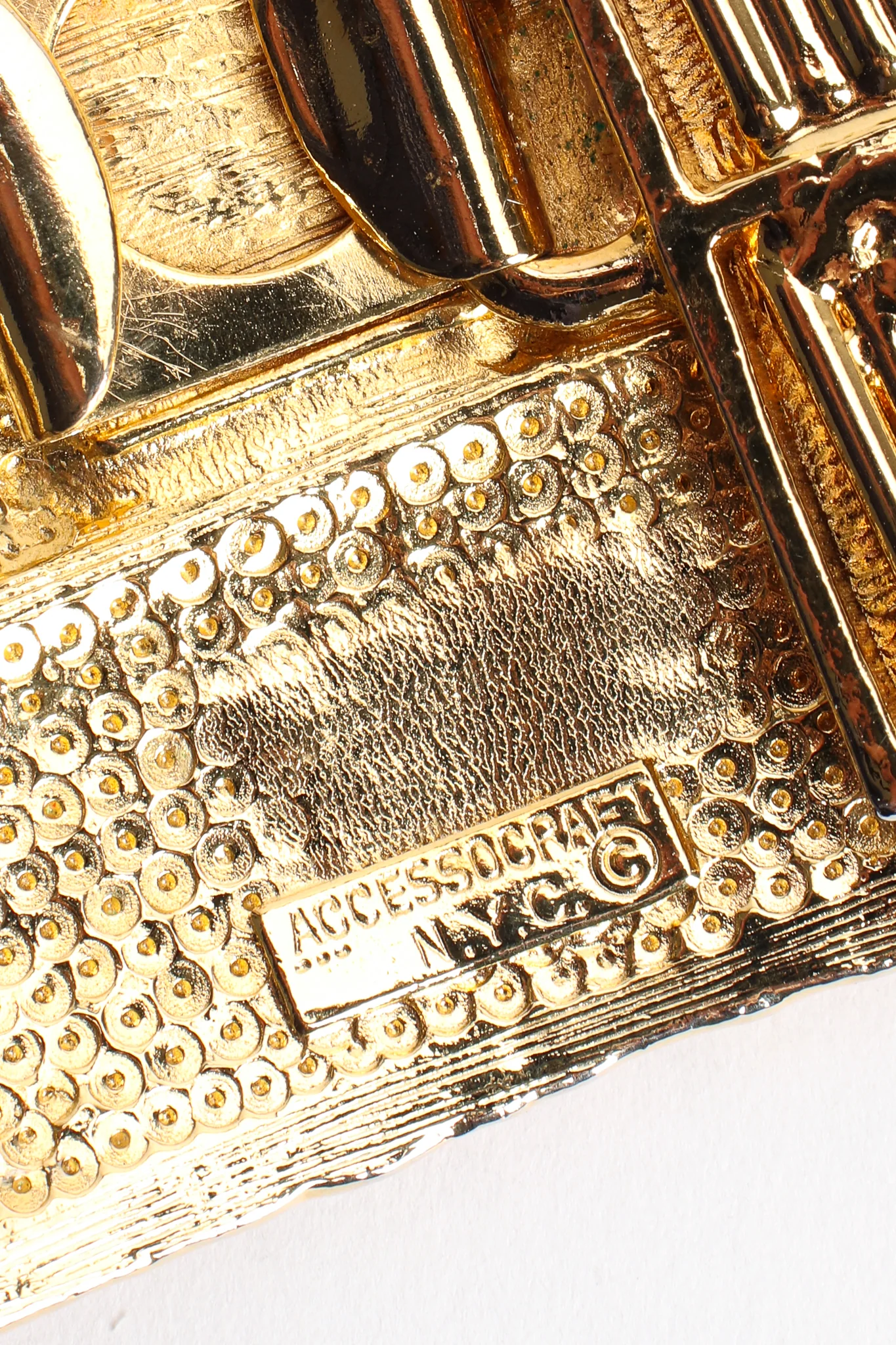 Fluted Cabochon Buckle Belt - Image 13