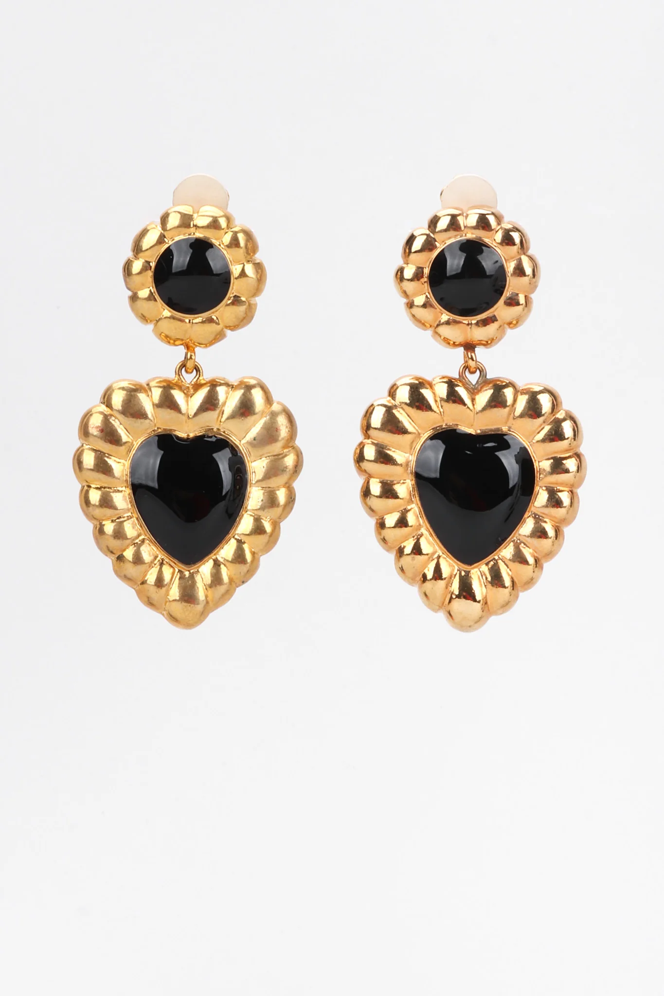 Fluted Heart Earrings - Image 4