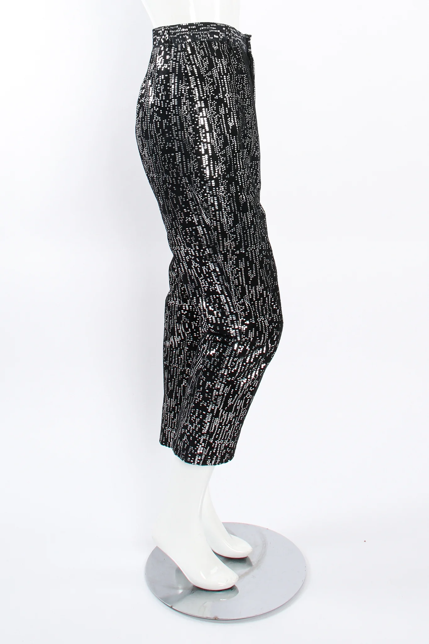 Foiled Suede Bomber Jacket & Pant Set - Image 11