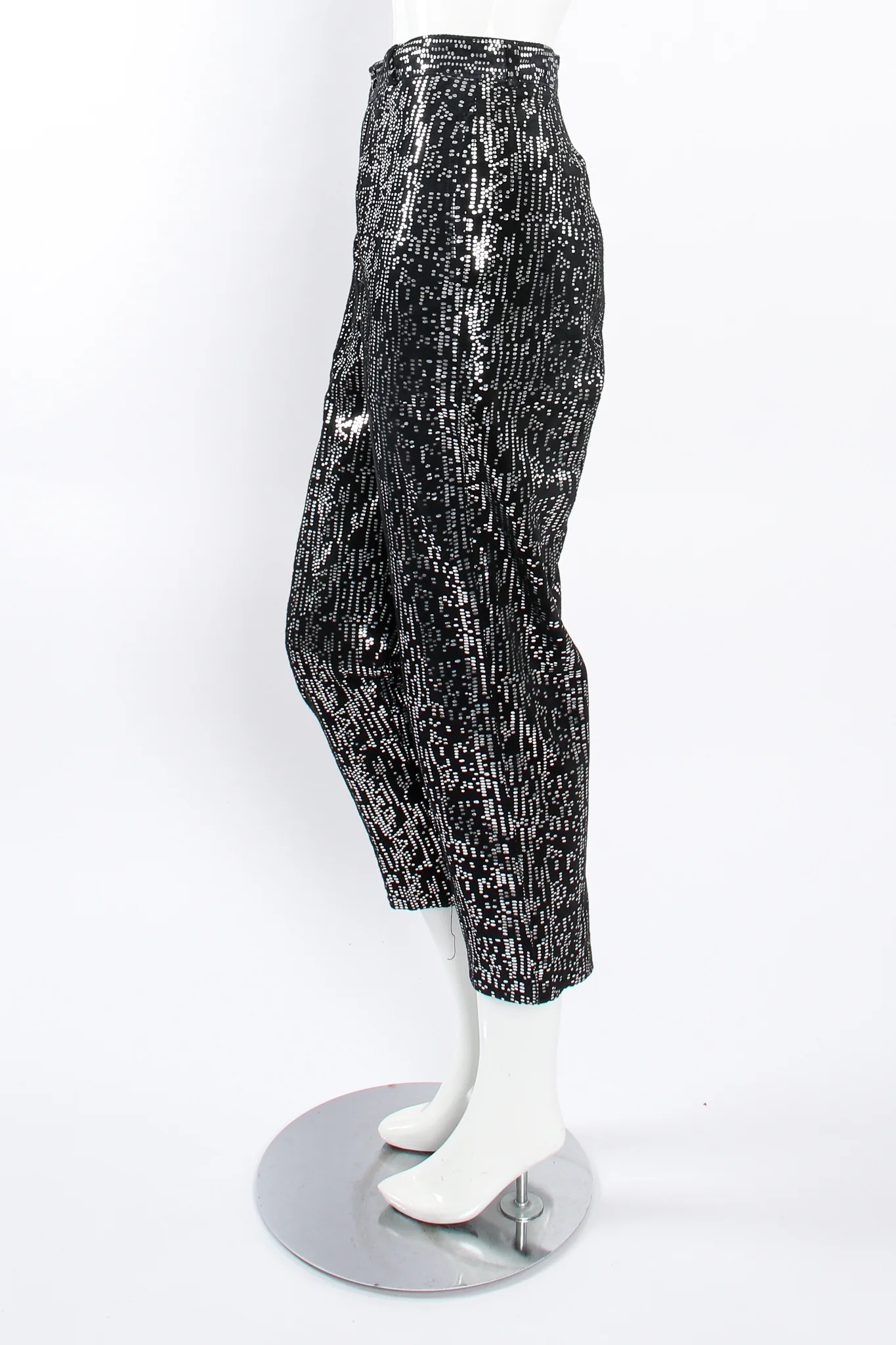 Foiled Suede Bomber Jacket & Pant Set - Image 13