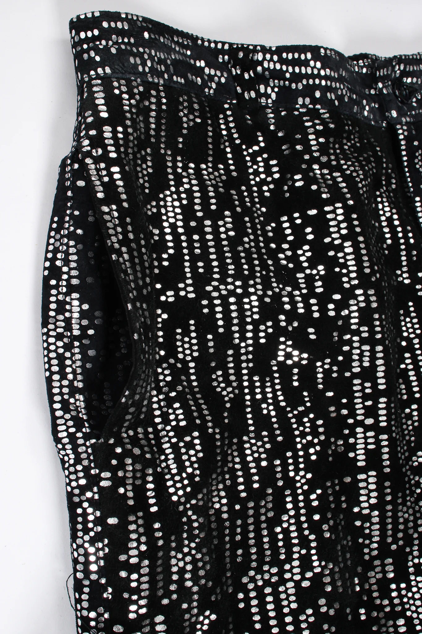 Foiled Suede Bomber Jacket & Pant Set - Image 14