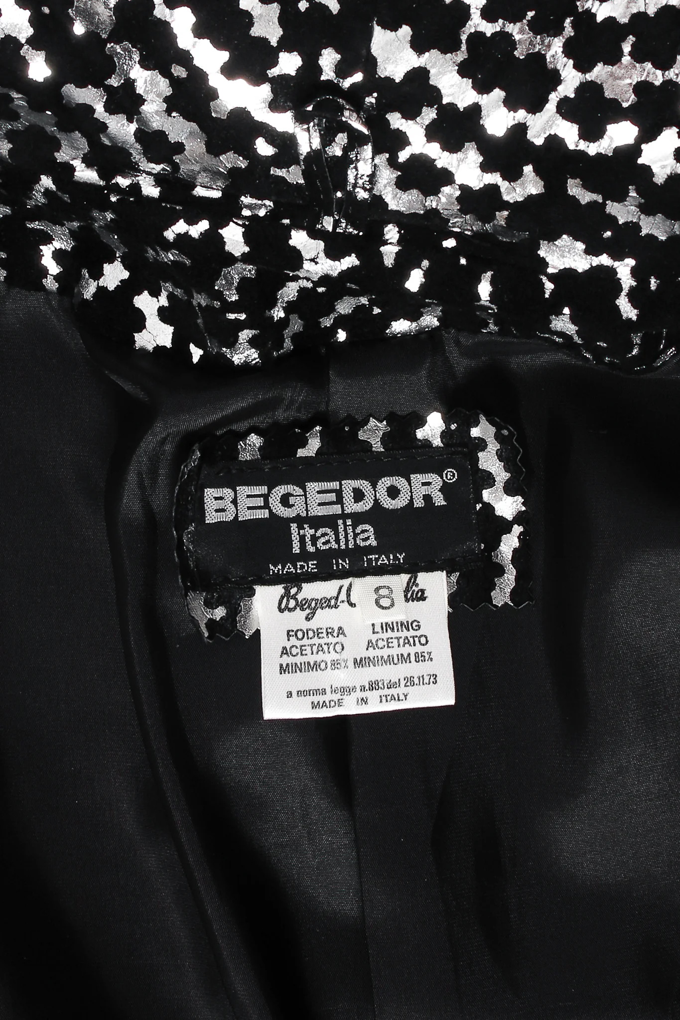 Foiled Suede Shawl Collar Jacket - Image 11