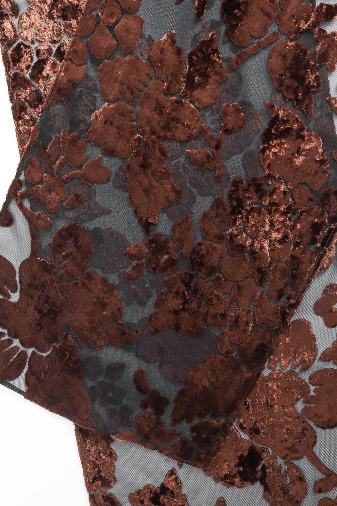Floral Foliage Velvet Burnout Dress - Image 7