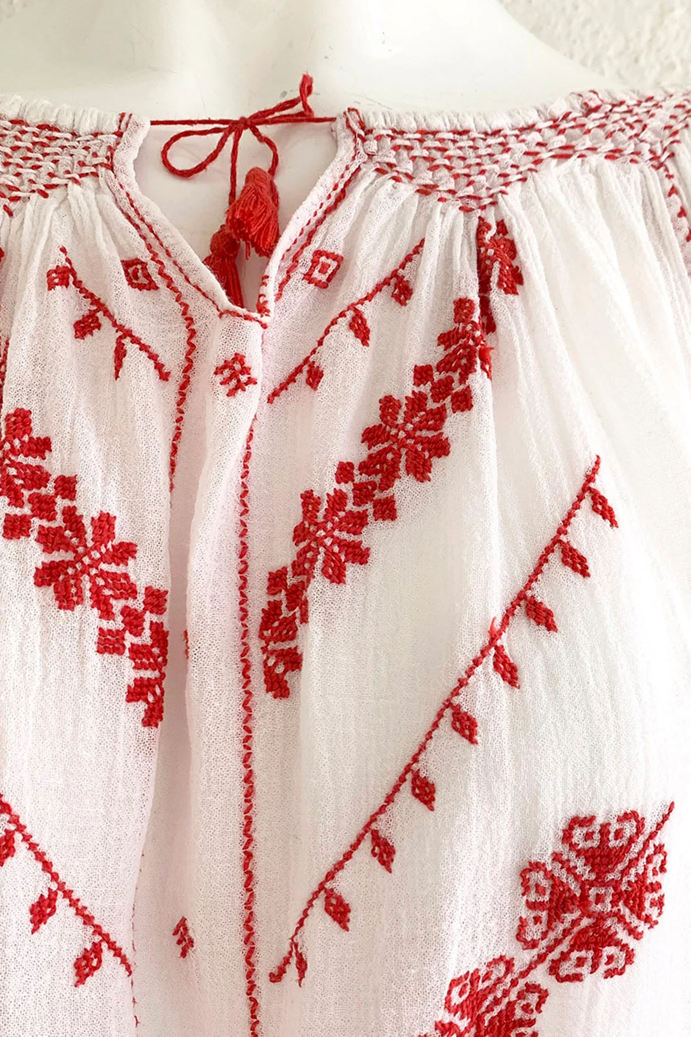 Embroidered Gauze Blouse - Image 5