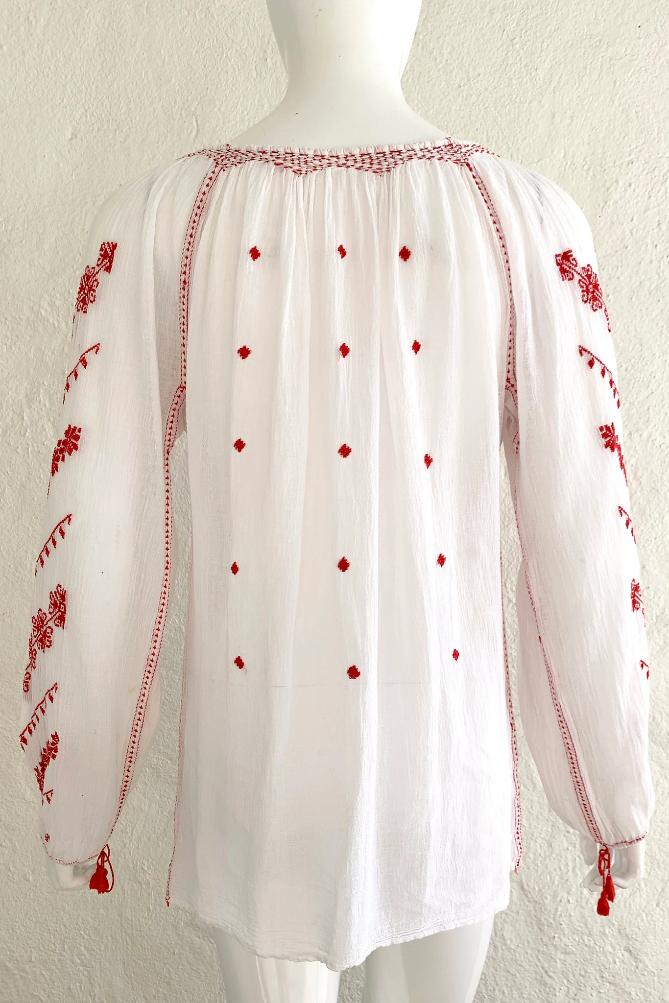 Embroidered Gauze Blouse - Image 7