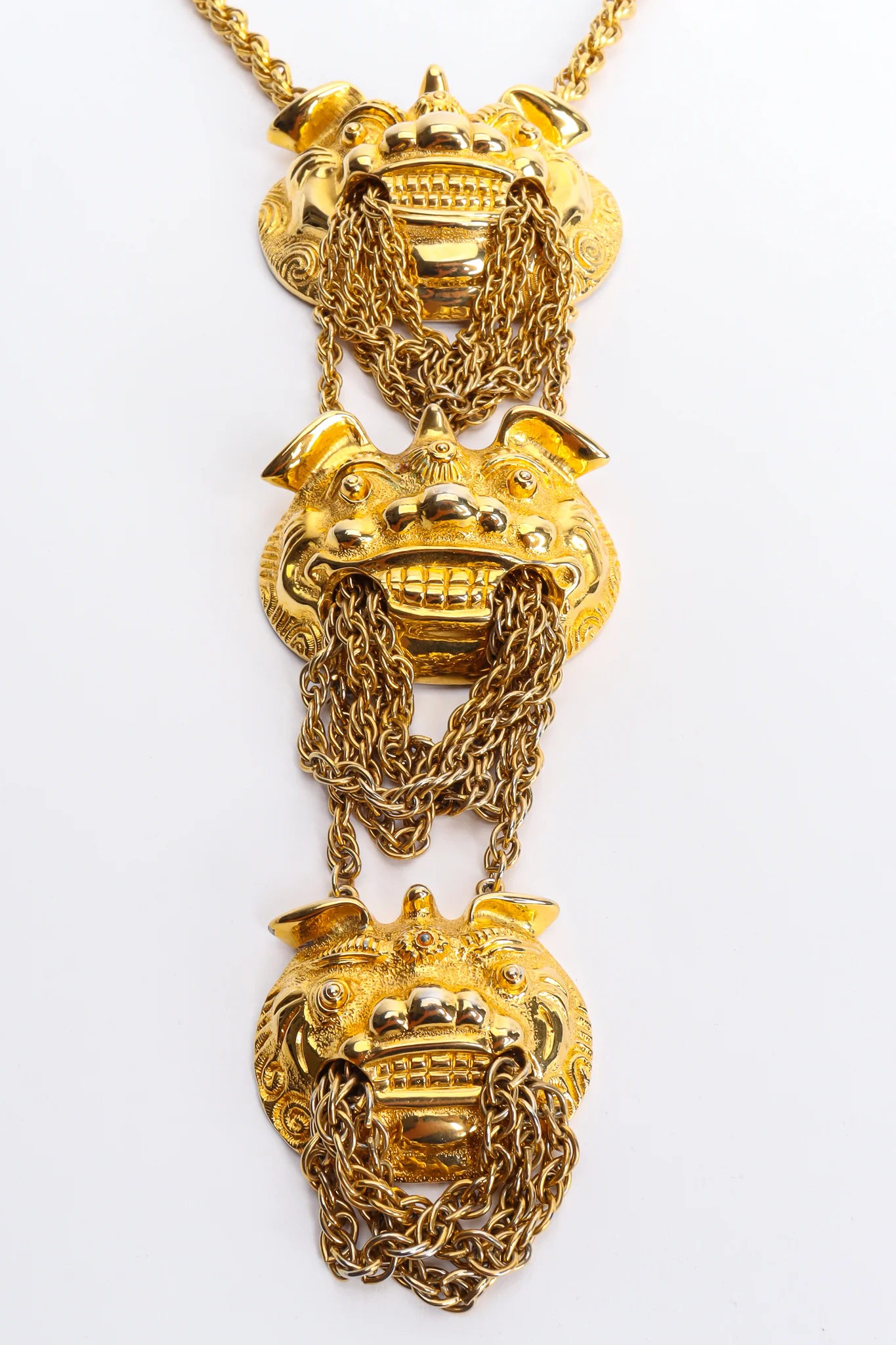 Foo Dog Triple Pendant Necklace - Image 7