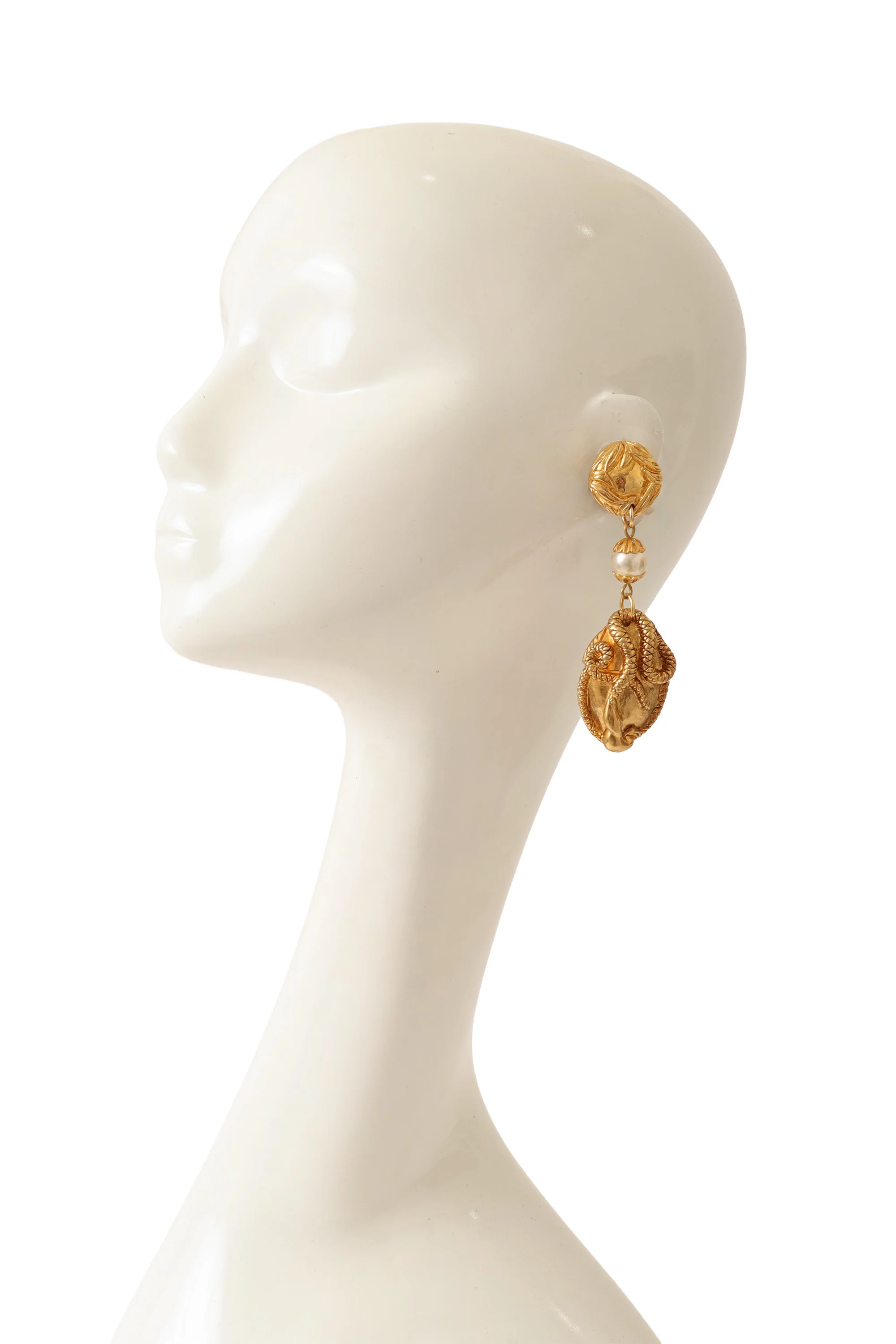 Forbidden Fruit Snake Earrings II - Image 2