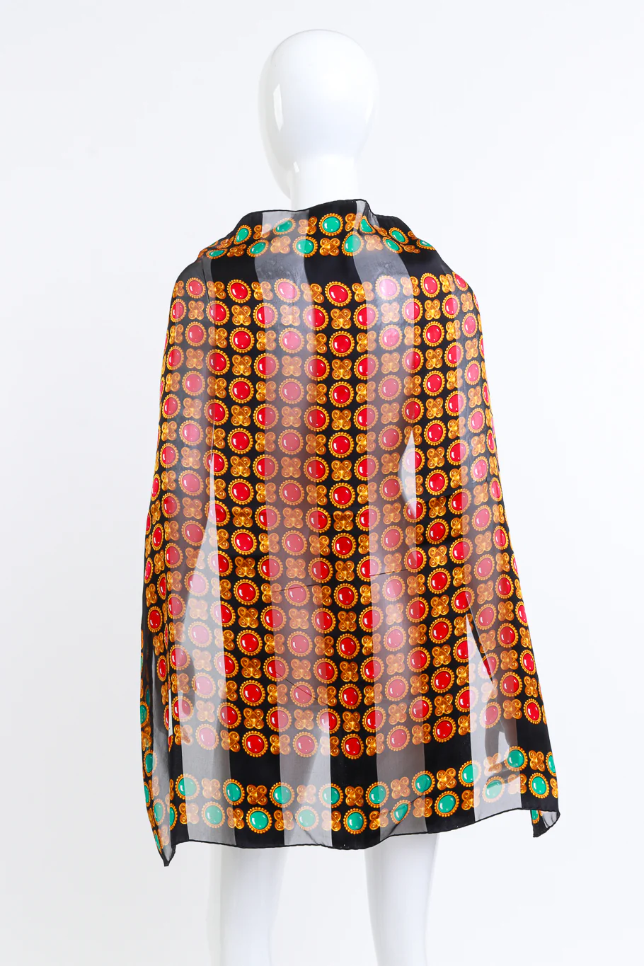 Foulard & Gemstone Striped Silk Scarf - Image 3