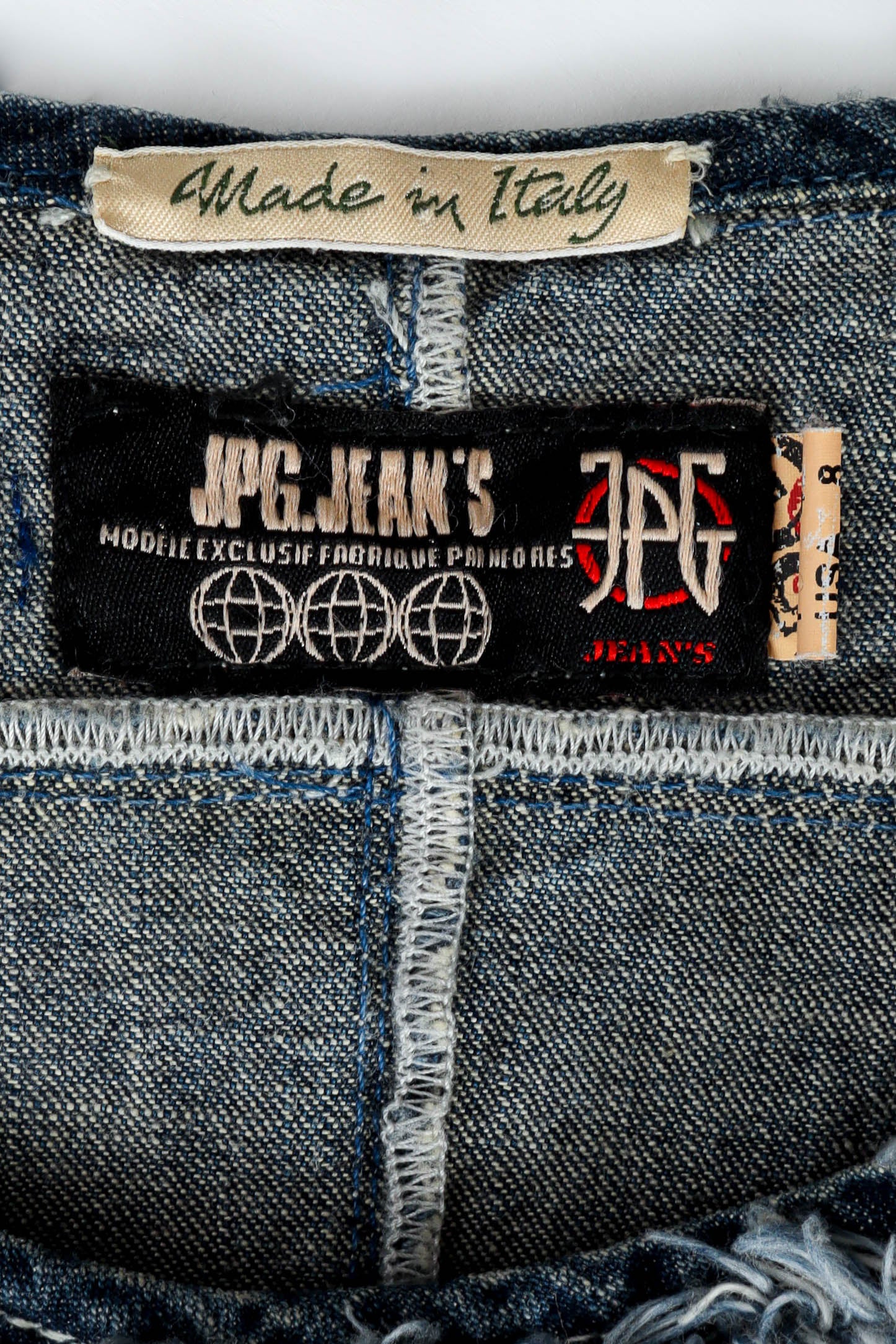 Frayed Denim Patches Dress - Image 12
