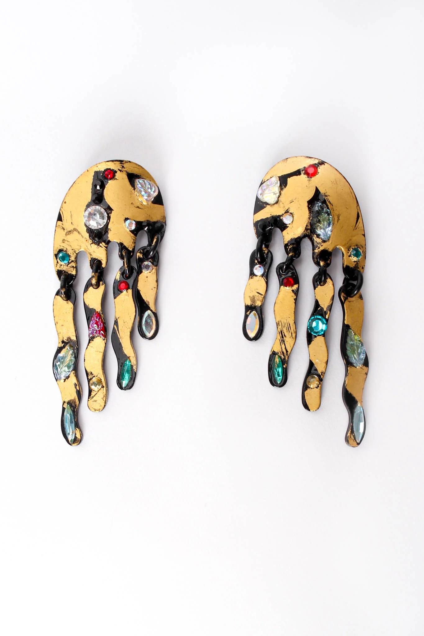 Freeform Melted Fringe Earrings - Image 3