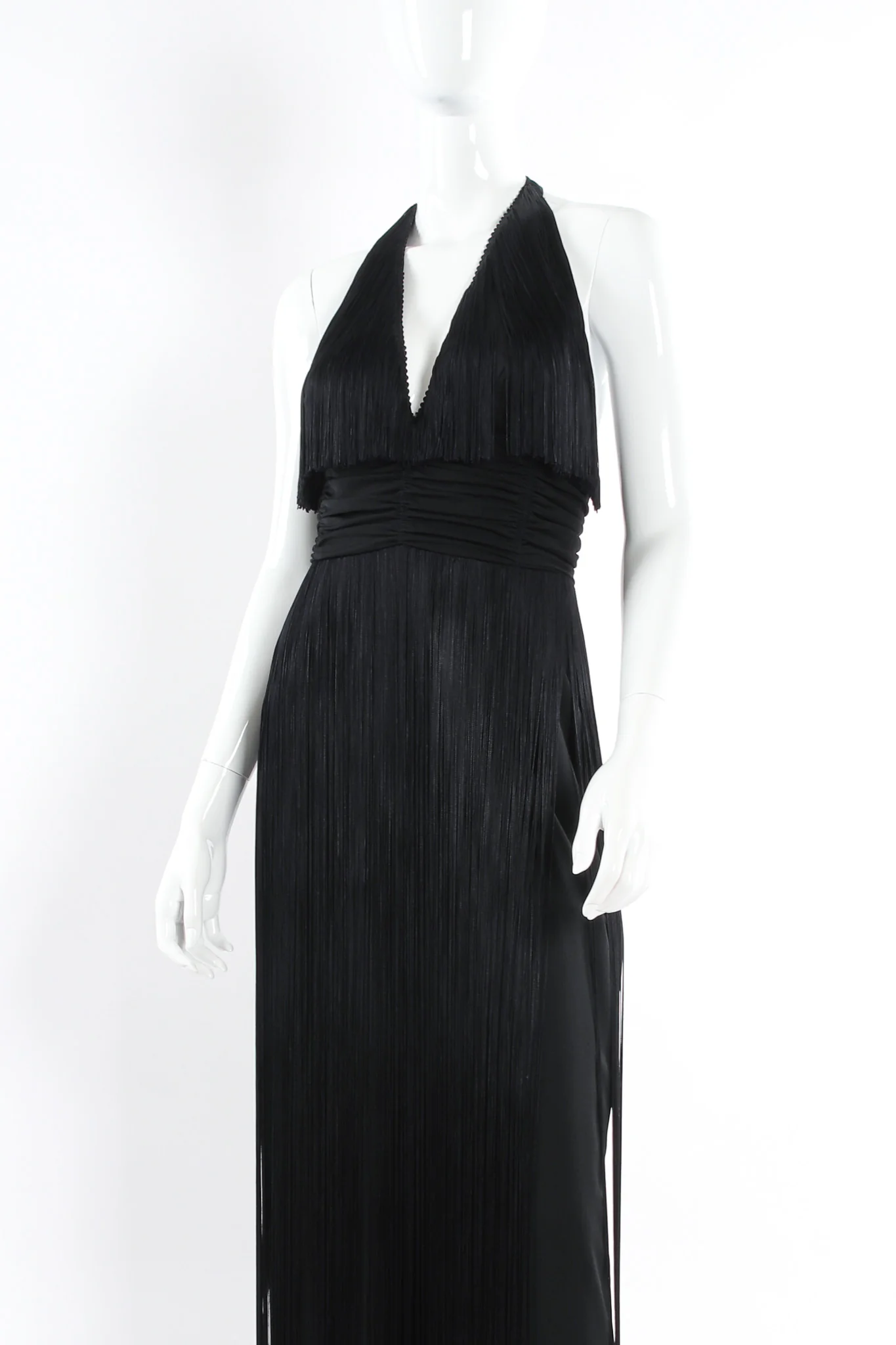 Fringe Halter Dress - Image 2