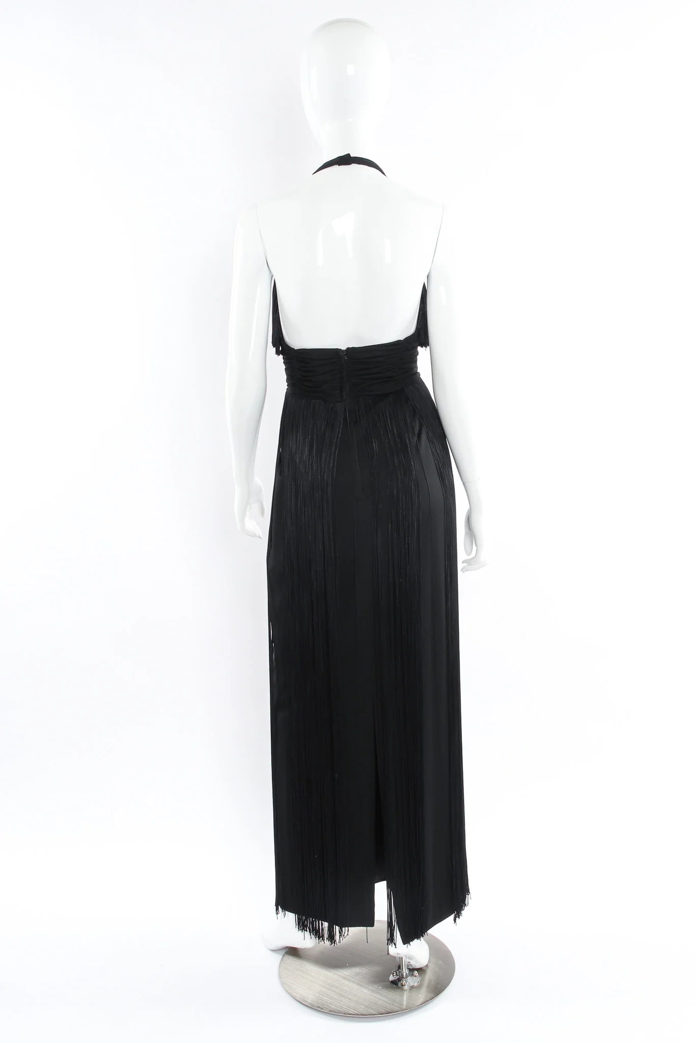 Fringe Halter Dress - Image 3