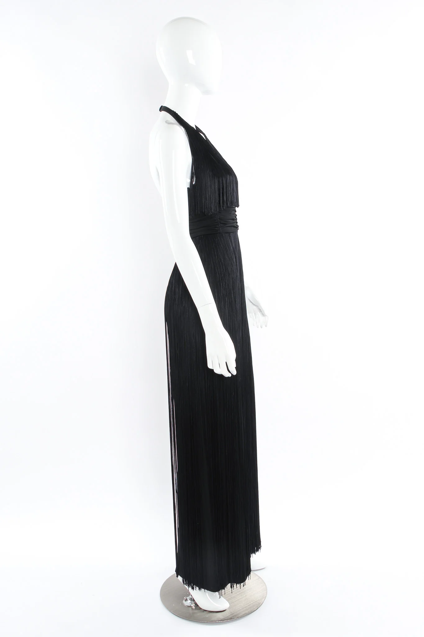 Fringe Halter Dress - Image 4