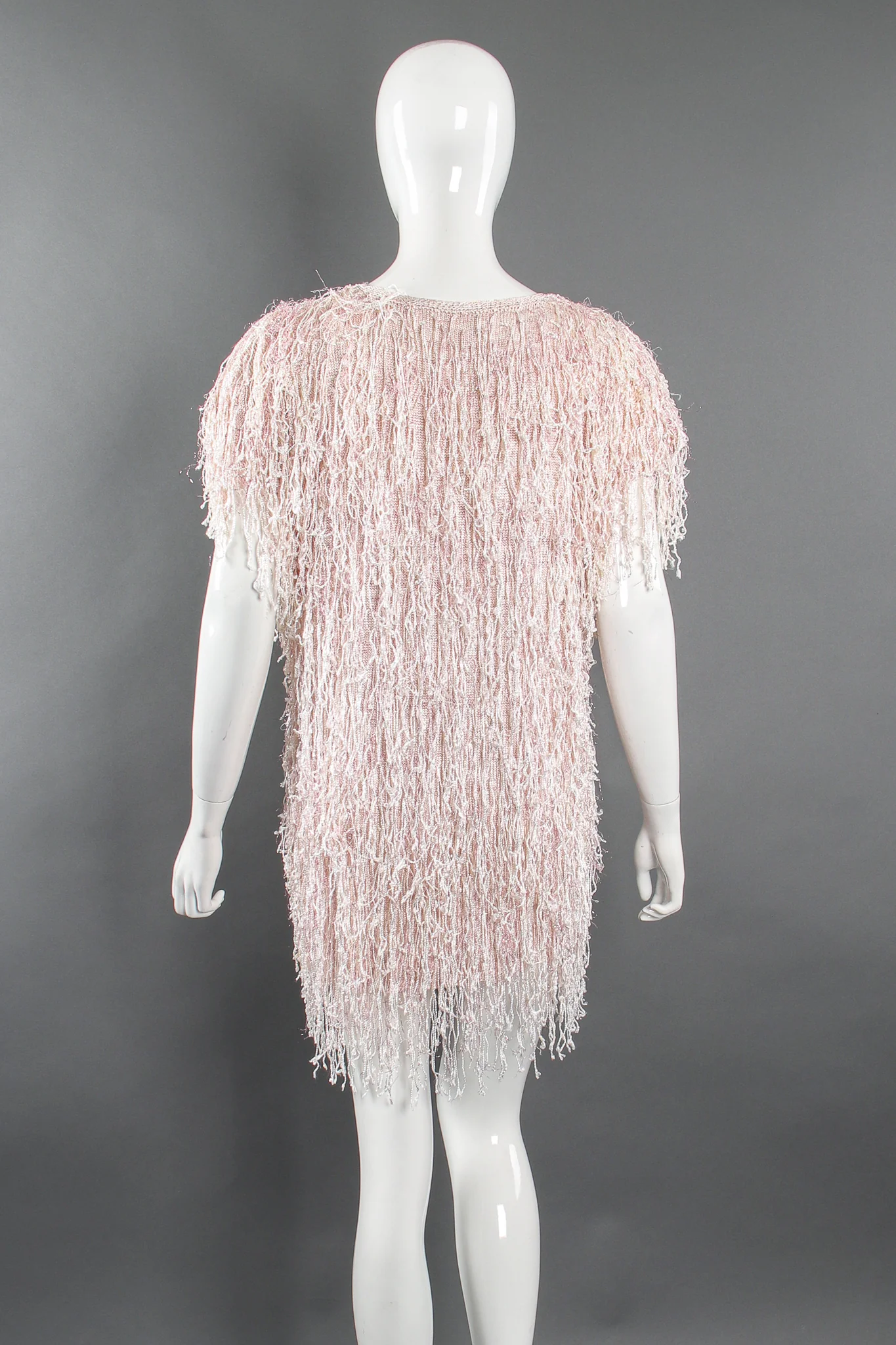 Fringe Knit Tinsel Tunic Dress - Image 7