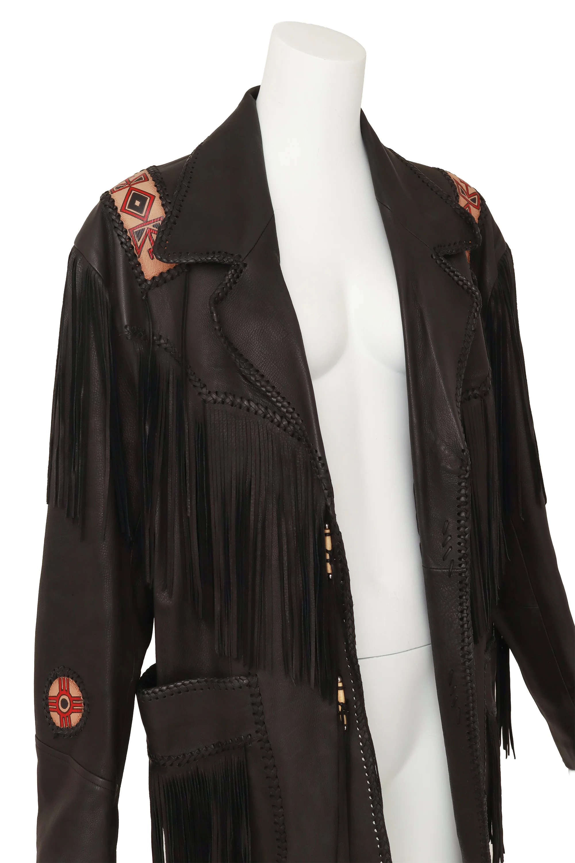 Fringe Leather Jacket - Image 2
