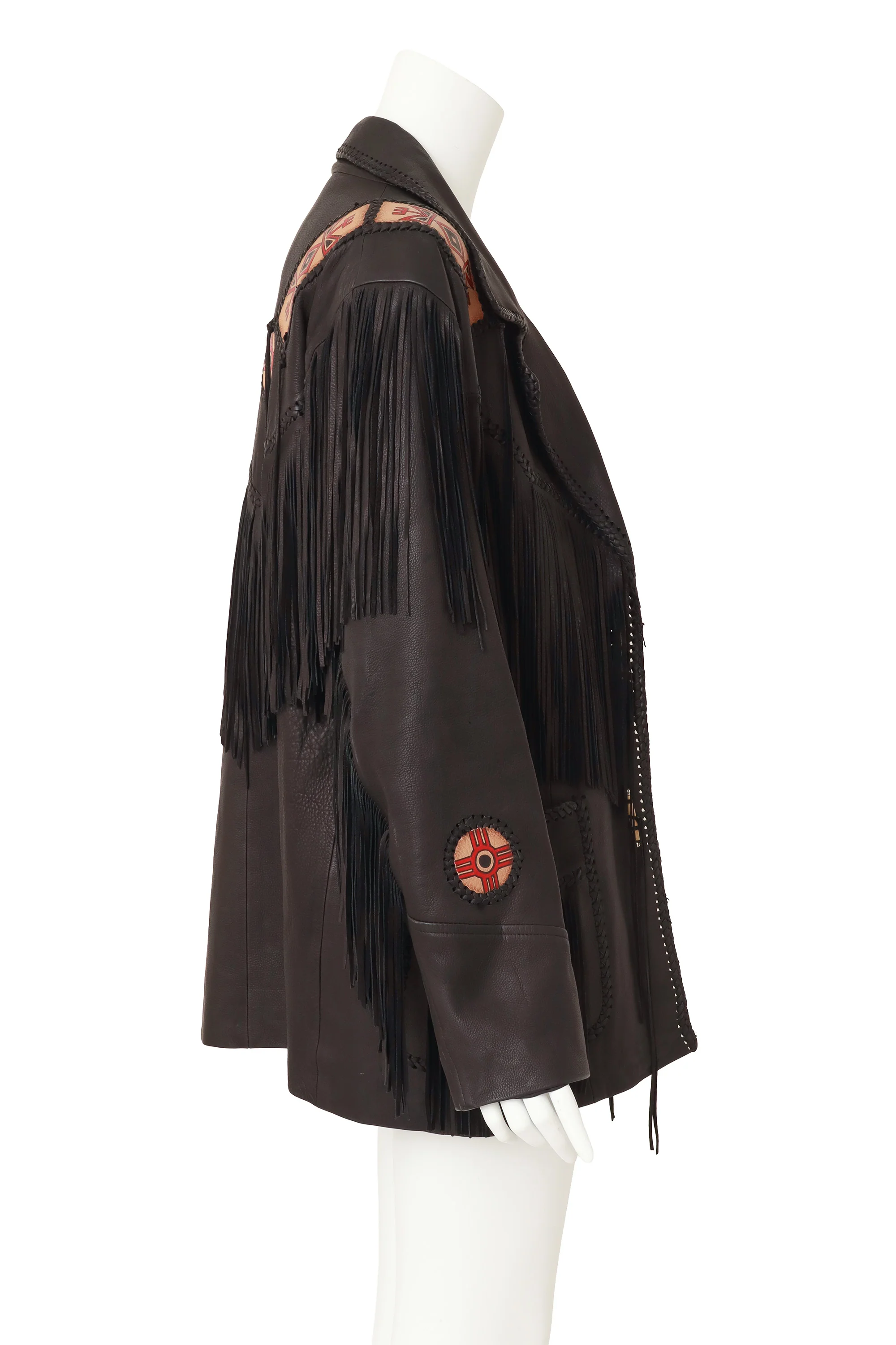 Fringe Leather Jacket - Image 3