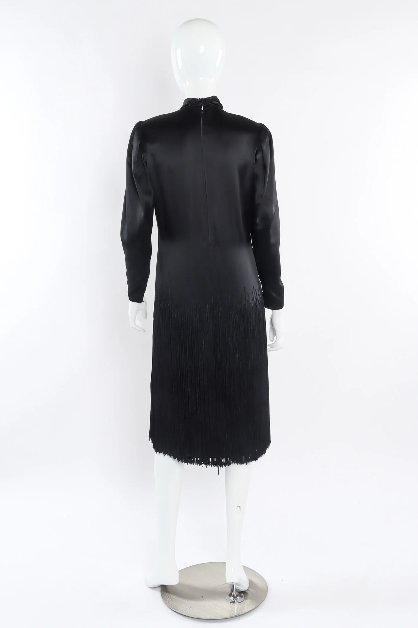 Fringe Silk Shift Dress - Image 5