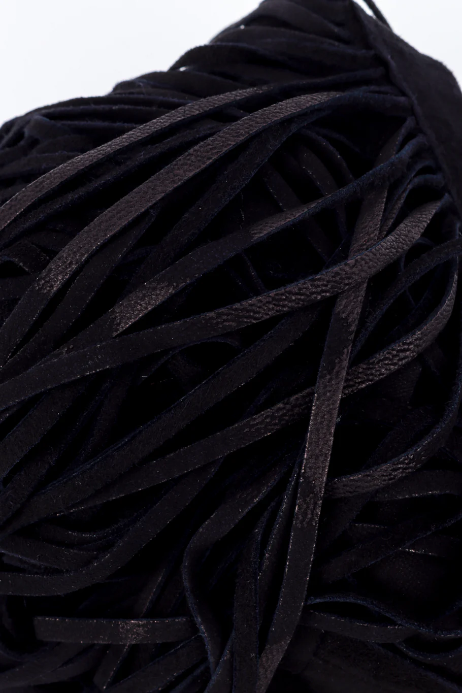 Fringe Wrap Suede Skirt - Image 9