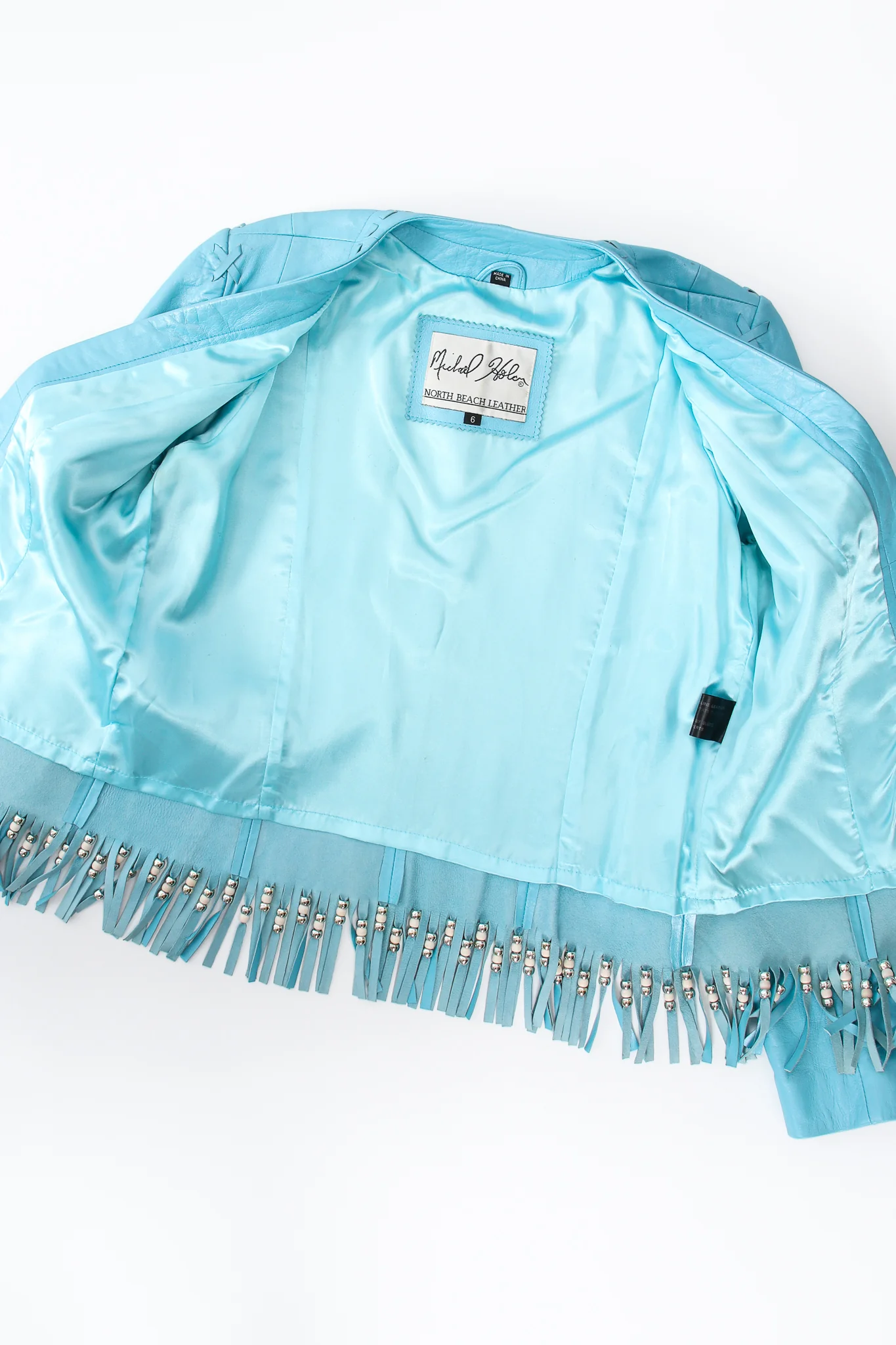 Fringed Leather Jacket & Pant Set - Image 13