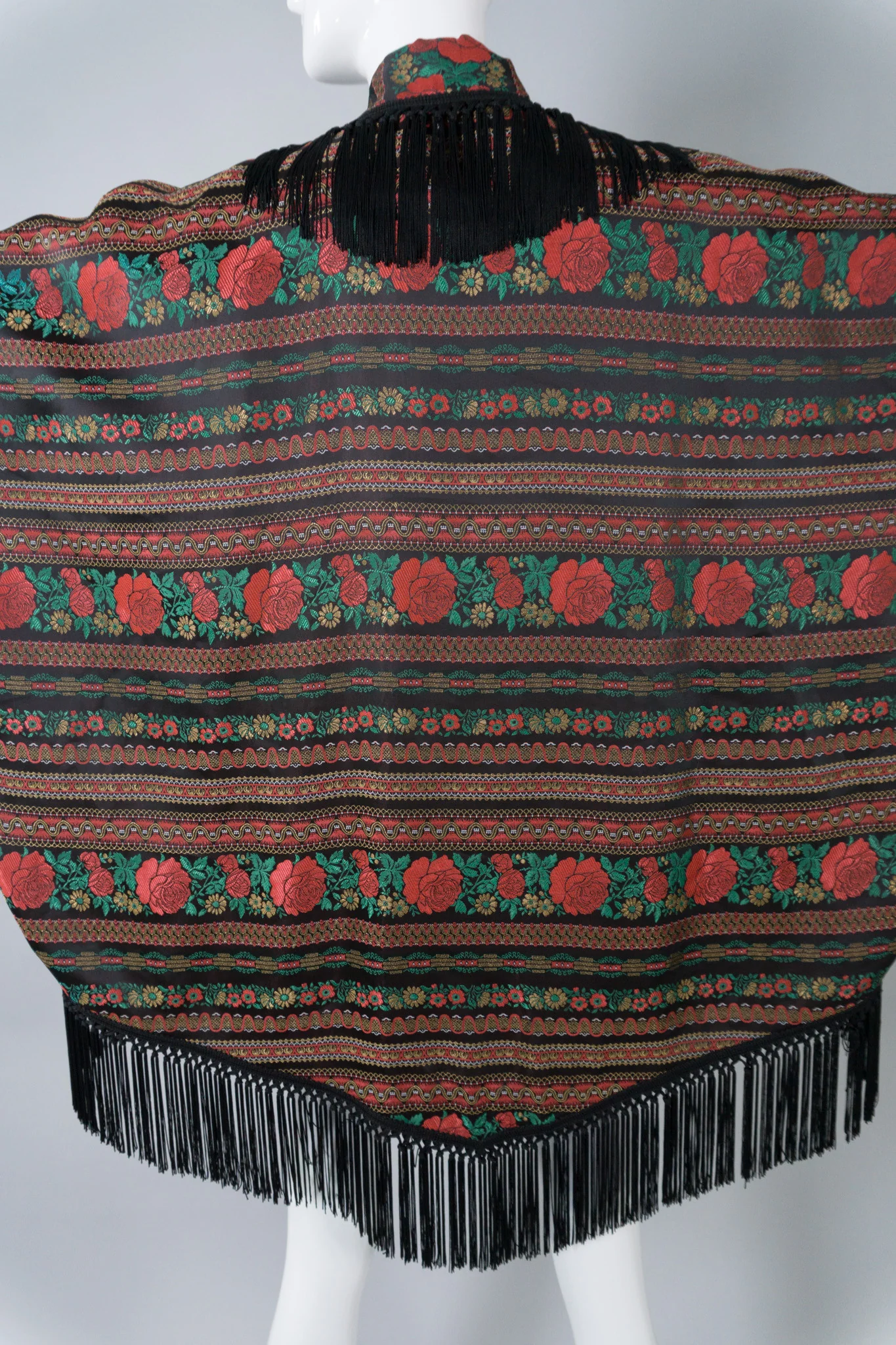 Fringed Rose Cocoon Jacket - Image 11