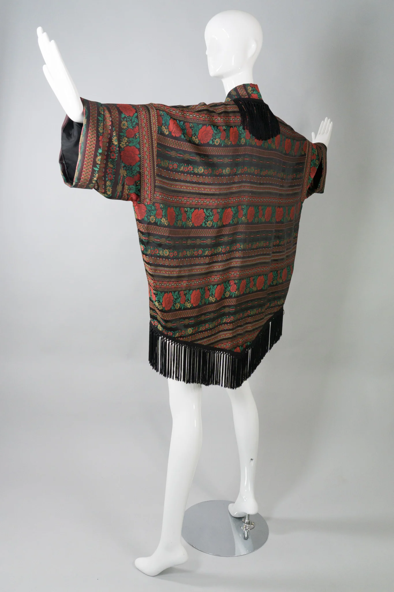 Fringed Rose Cocoon Jacket - Image 5