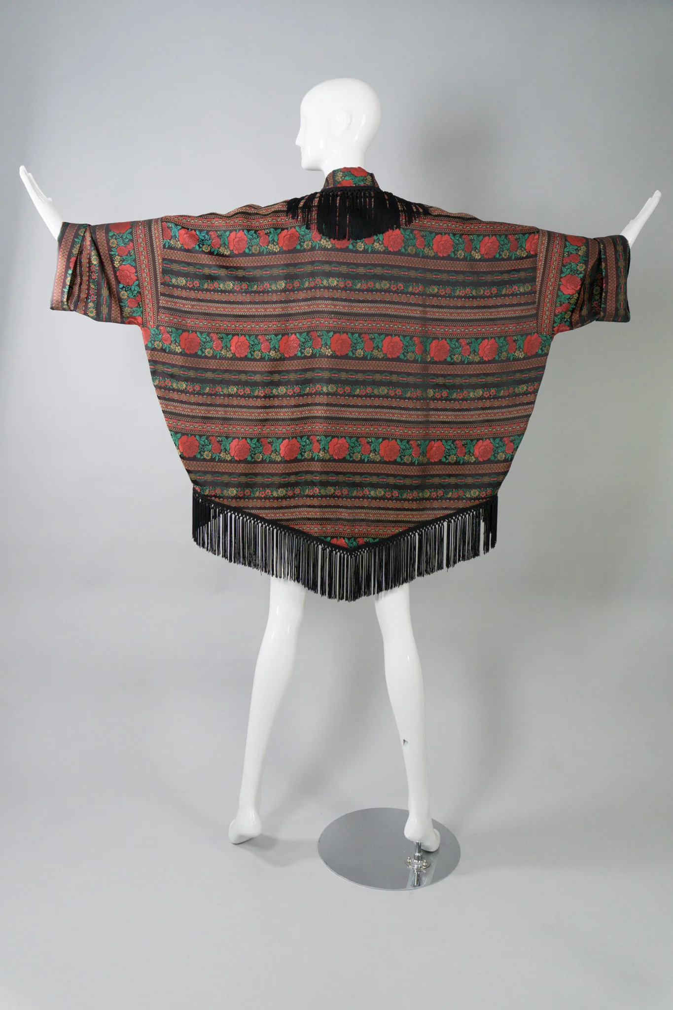 Fringed Rose Cocoon Jacket - Image 6