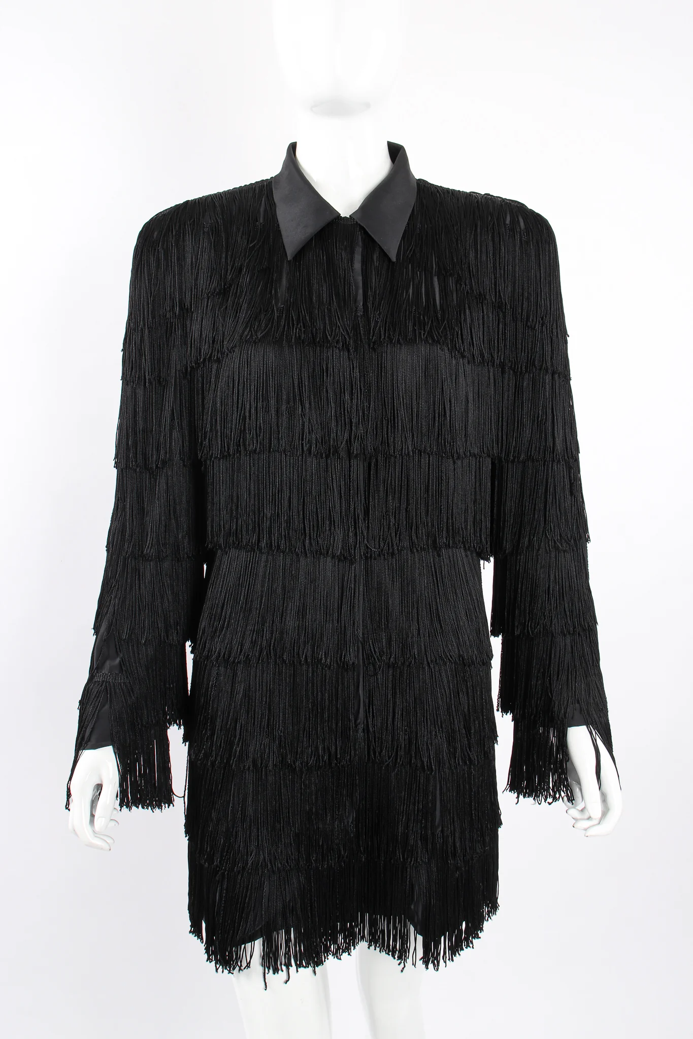 Fringed Shimmy Shirt Dress - Image 5