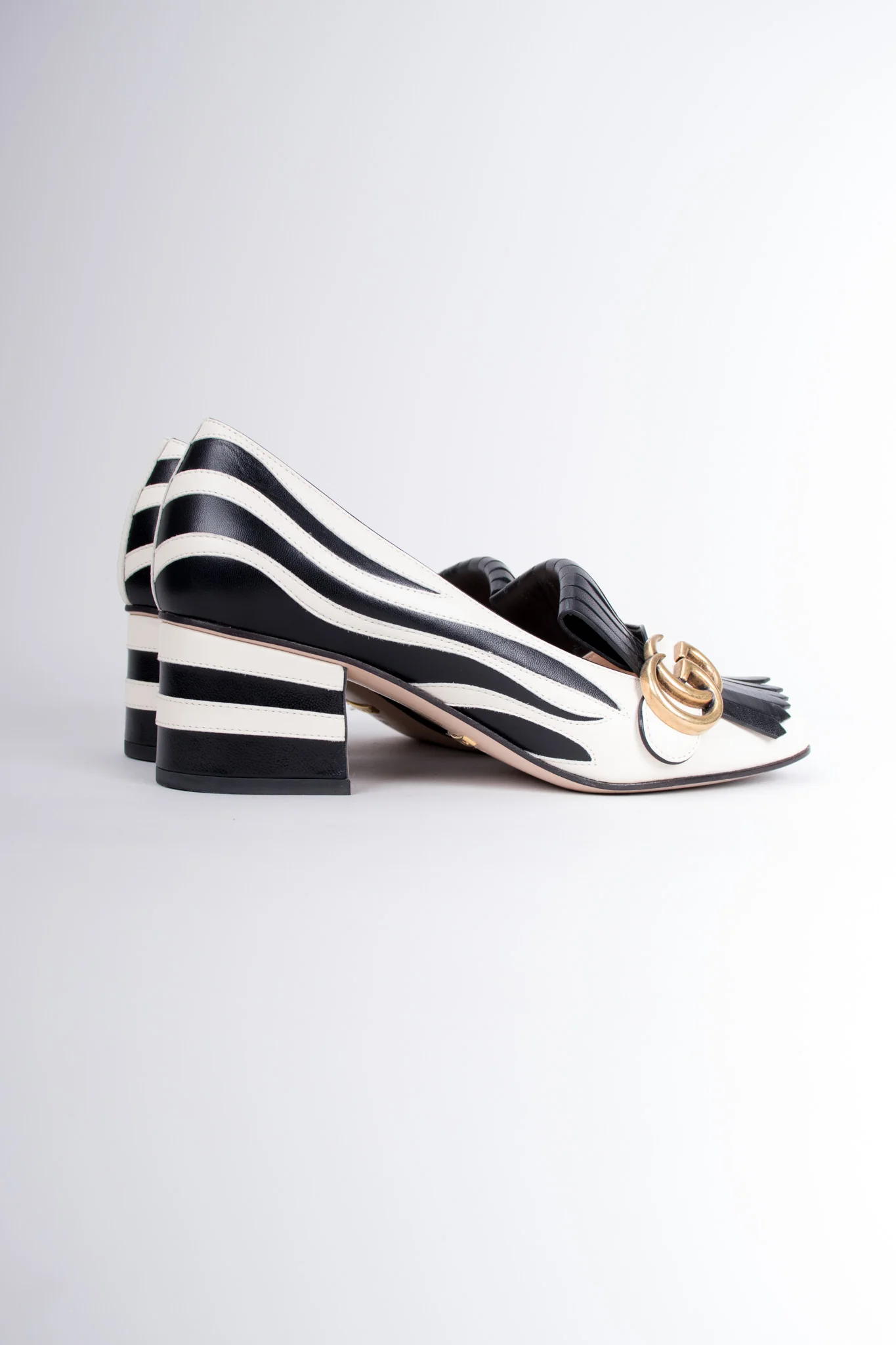 2017 Zebra Fringe Loafers - Image 8