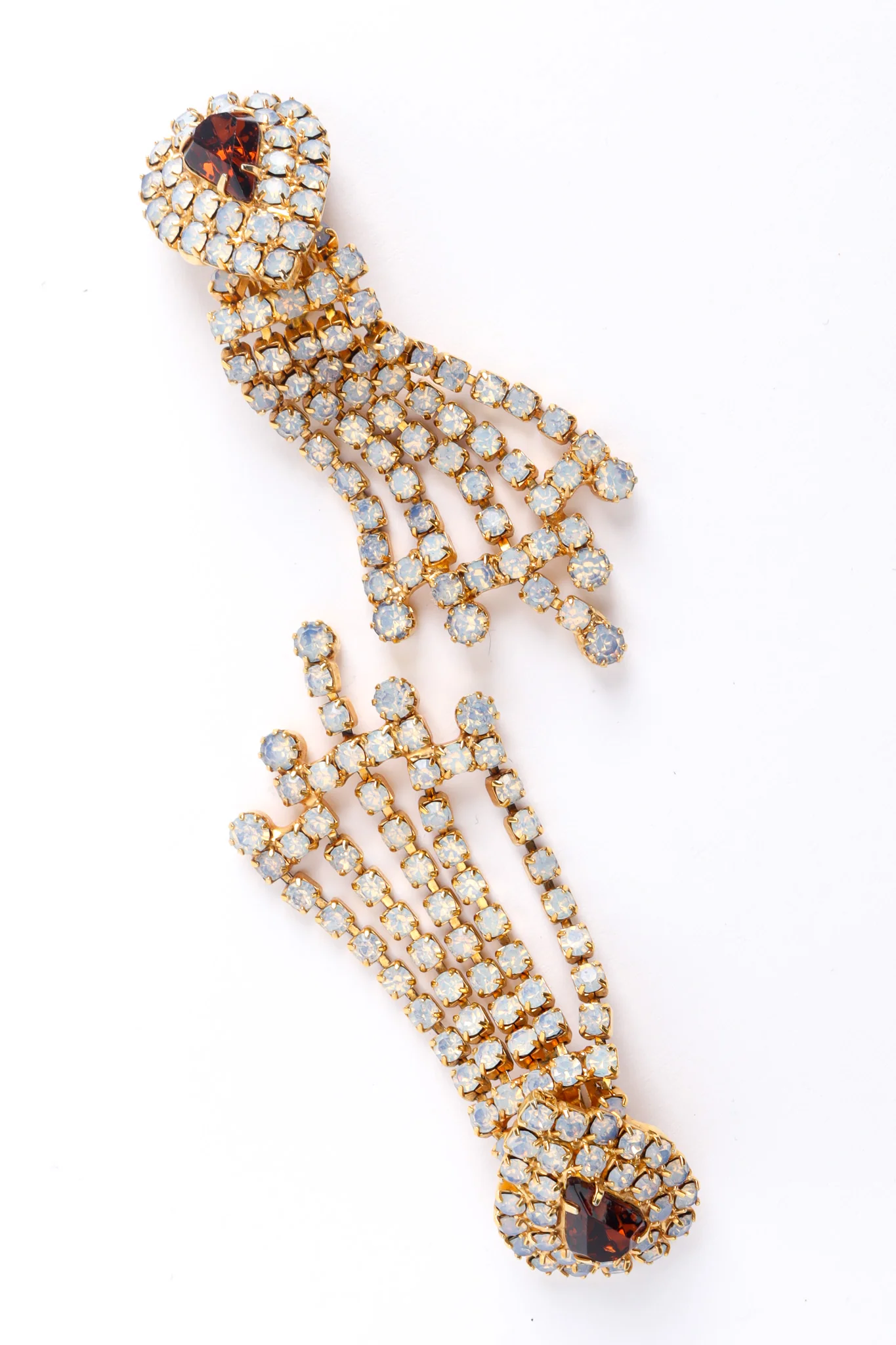 Frosted Rhinestone Necklace & Earring Set - Image 13